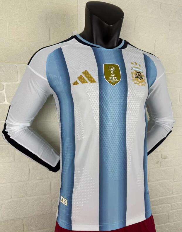 26-27 Argentina Home Long soccer jersey- Player Version: Ajax 24-25 Home Stadium Jersey - Fans Version : Adidas luxuryfootballshirts.com: https://www.luxuryfootballshirts.com/