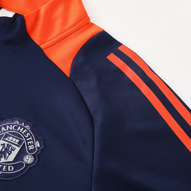 ManixJersey.com | Manchester United 24-25 Jacket Training Tracksuit - Royal Blue -Customize Name, Number and Patch | Worldwide Shipping