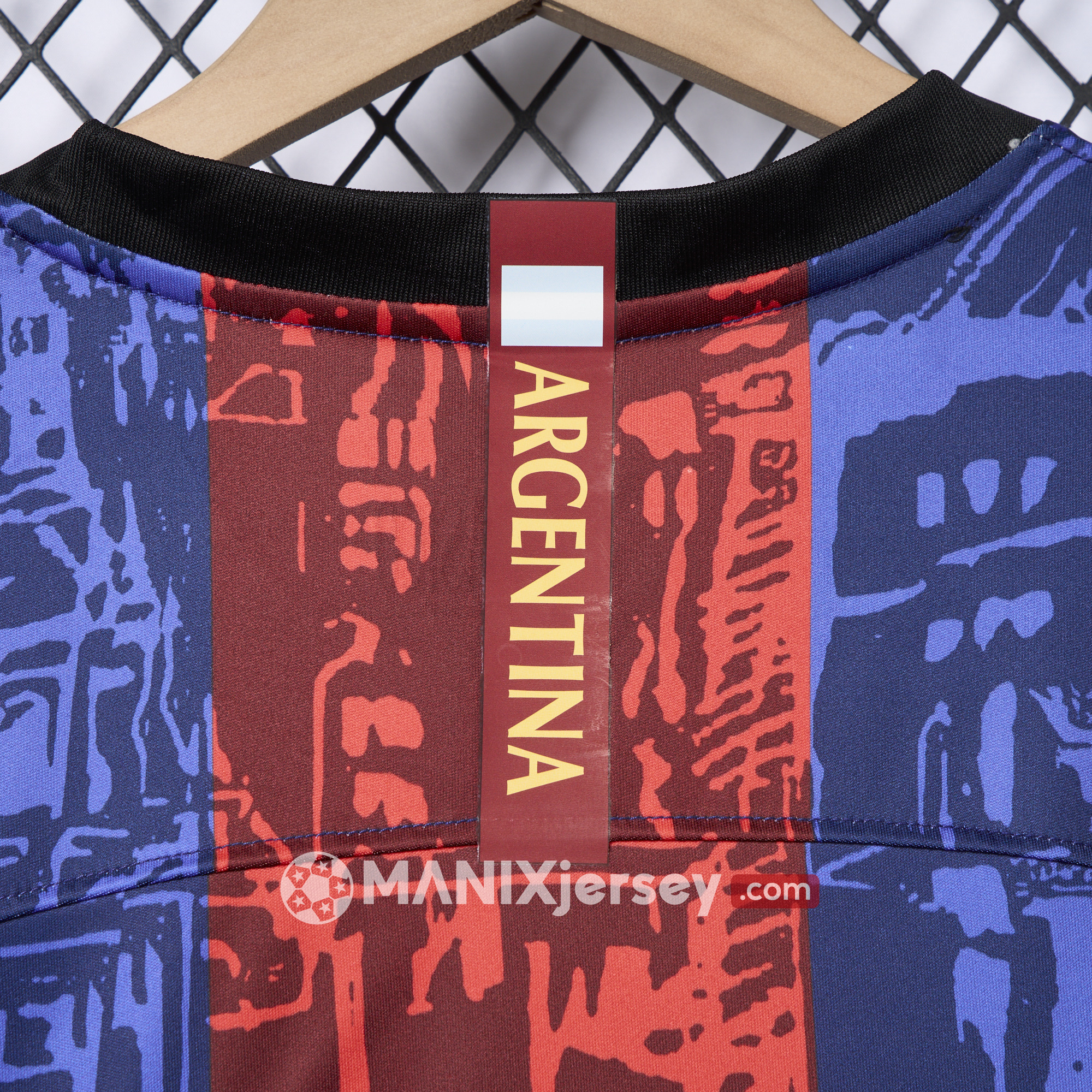 ManixJersey.com | Barcelona 2024-25 COMMA Messi Jersey - Fans Version -Customize Name, Number and Patch | Worldwide Shipping