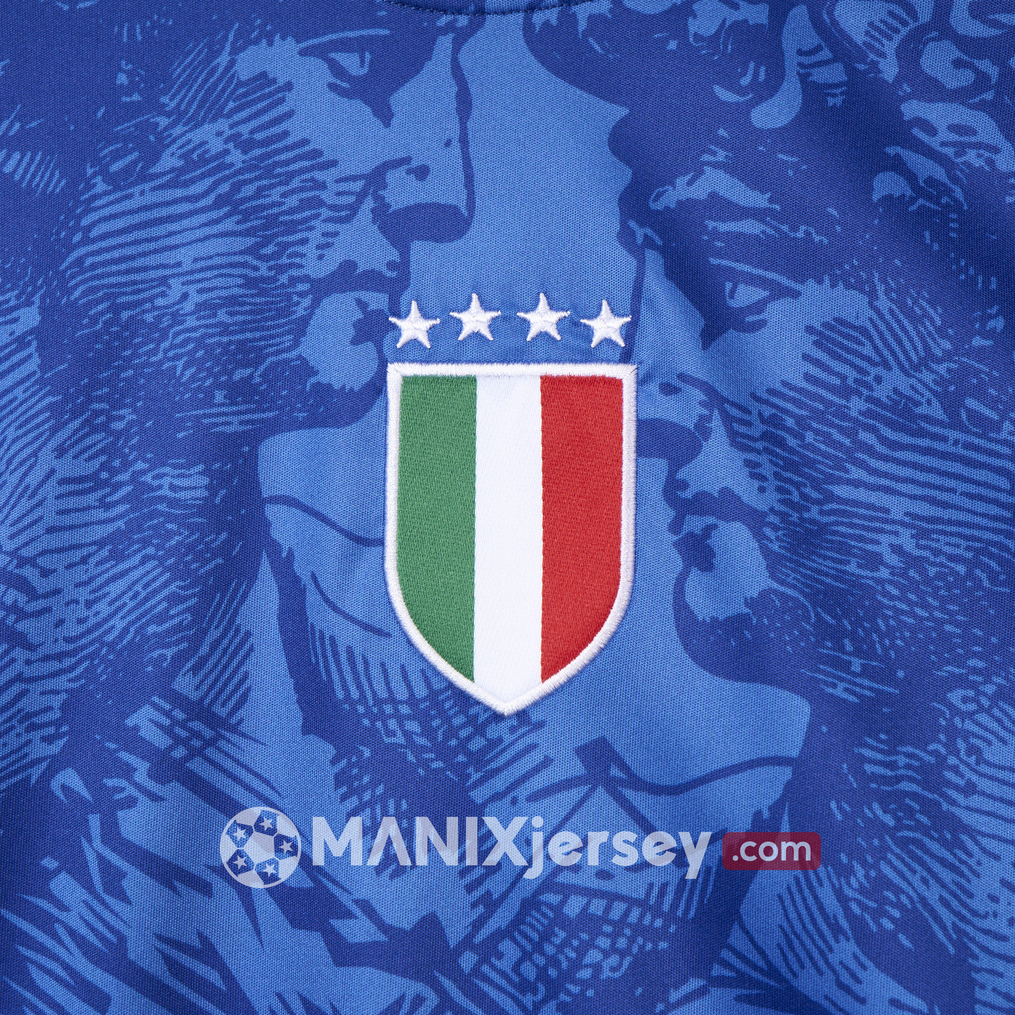 ManixJersey.com | Italy 2024 Blue Special Edition Jersey - Fans Version -Customize Name, Number and Patch | Worldwide Shipping