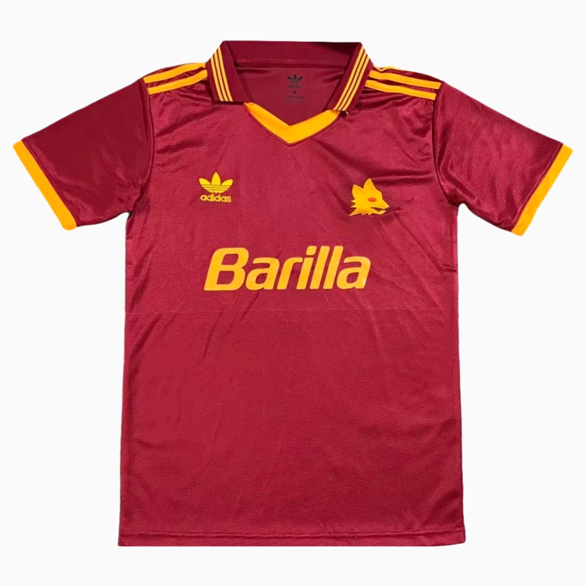 ManixJersey.com | Retro AS Roma 1992-94 Home Jersey -Customize Name, Number and Patch | Worldwide Shipping