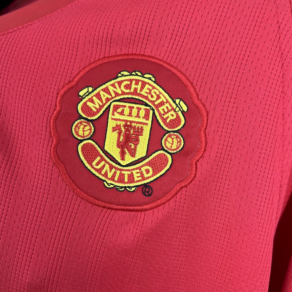 ManixJersey.com | Retro Manchester United 07-08 Champions League Final Home Long Sleeve Jersey -Customize Name, Number and Patch | Worldwide Shipping