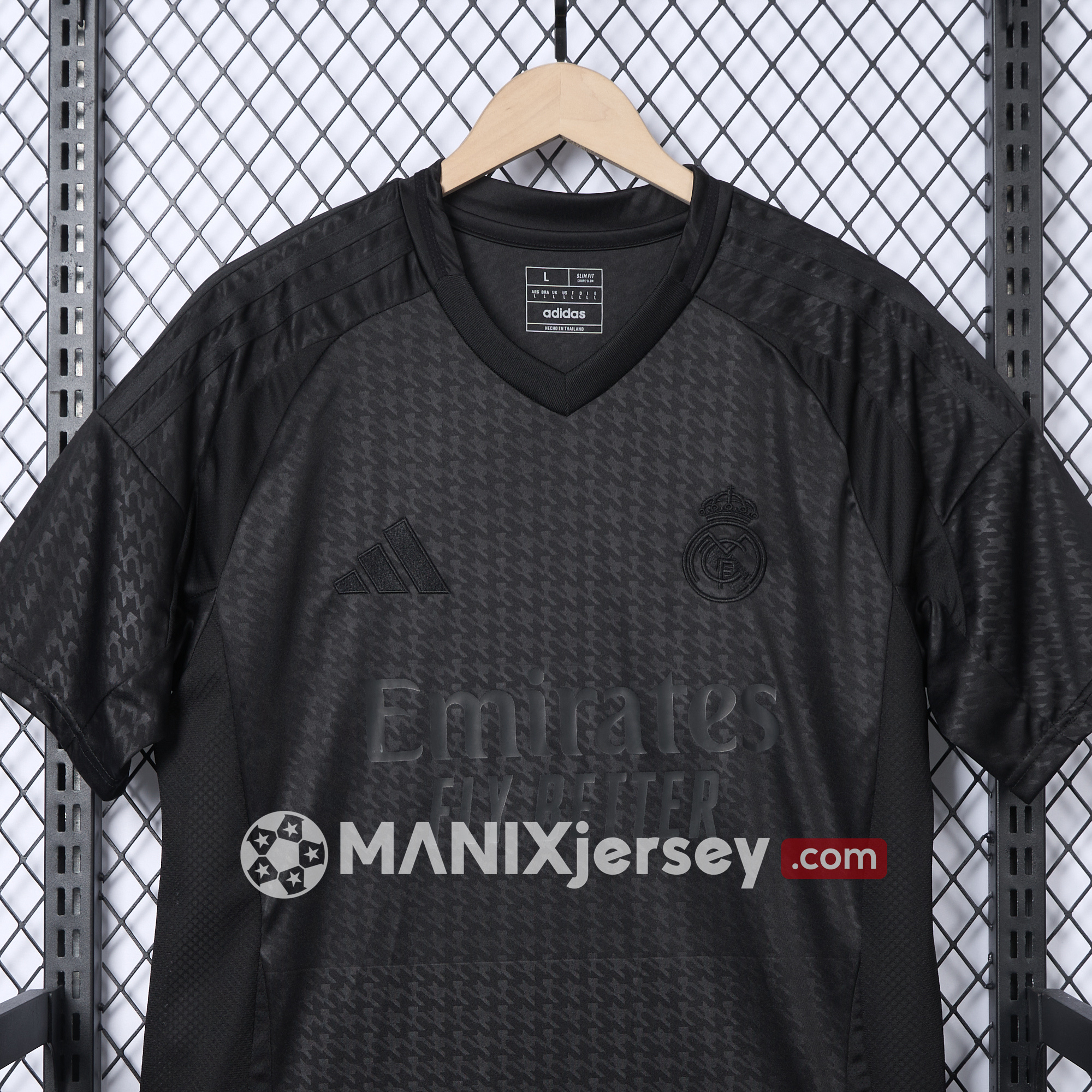 ManixJersey.com | Real Madrid 24-25 Pure Black Special Edition Jersey - Fans Version -Customize Name, Number and Patch | Worldwide Shipping