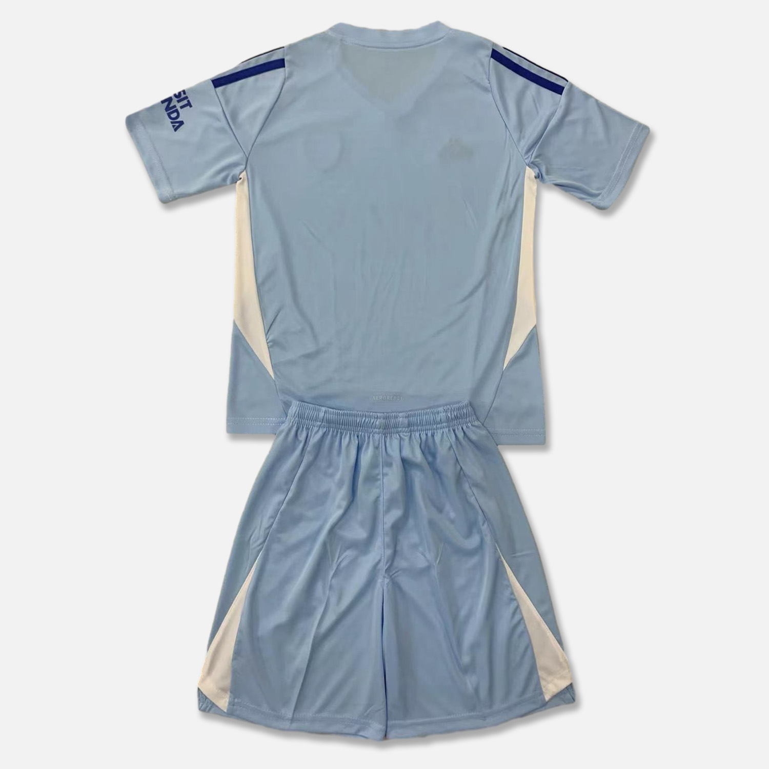 SIUjerseys-Arsenal 24-25 Lake Blue Goalkeeper Kids Kit