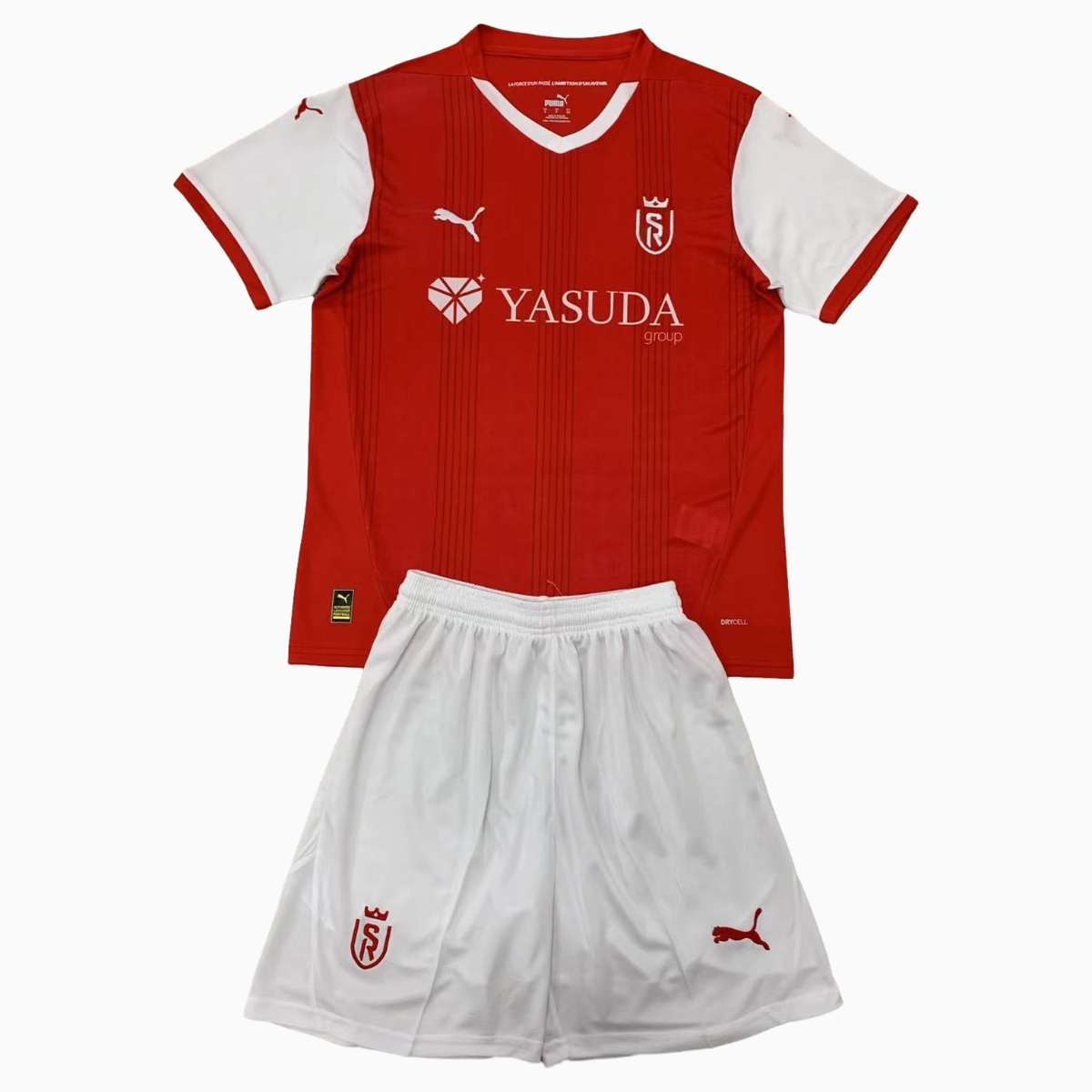 ManixJersey.com | Stade Reims 24-25 Home Men's Adult Jersey Set - Fans Version -Customize Name, Number and Patch | Worldwide Shipping