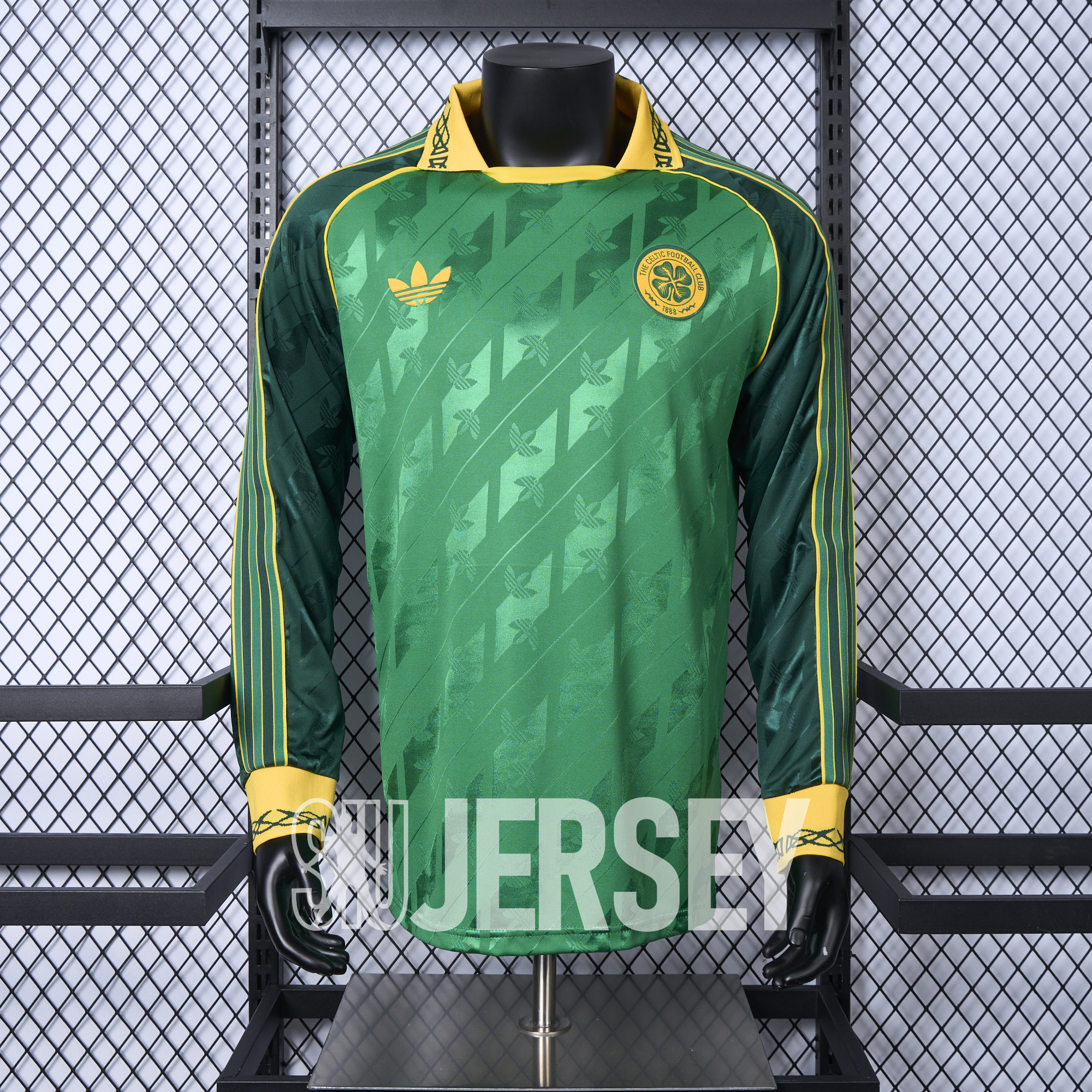 UltraTrikot-Celtic 24-25 Originals LFSTLR Long Sleeve Green Jersey - Player Version
