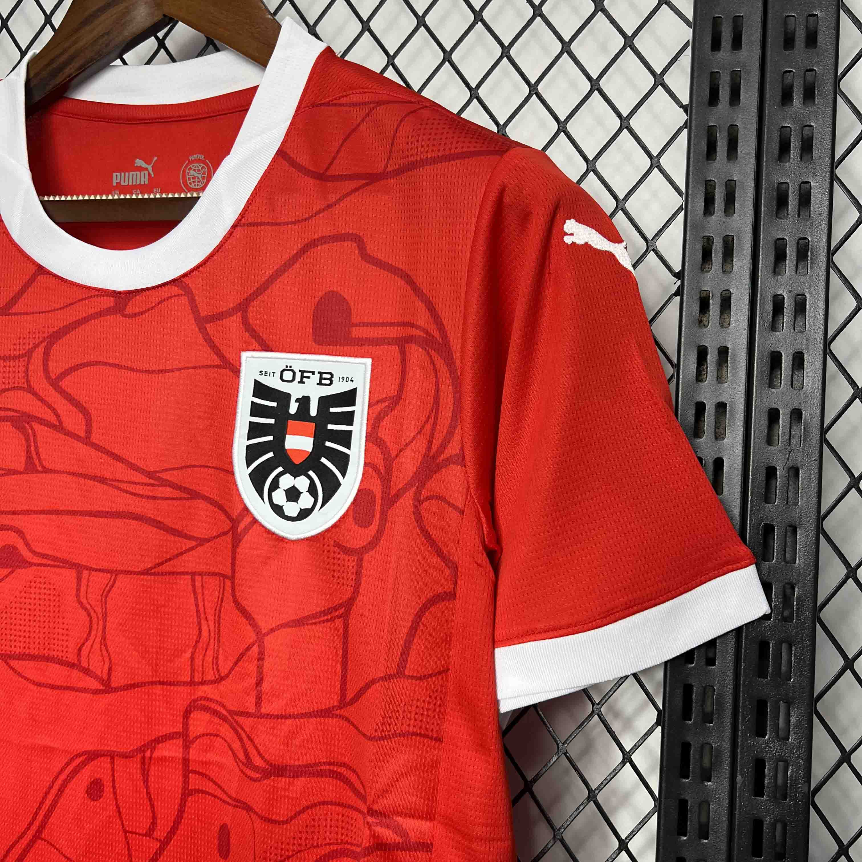foot-Austria 2024 Home Stadium Jersey - Fans Version