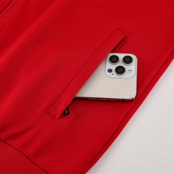 ManixJersey.com | Manchester United 24-25 Jacket Training Tracksuit - Red Top and Black Pants -Customize Name, Number and Patch | Worldwide Shipping