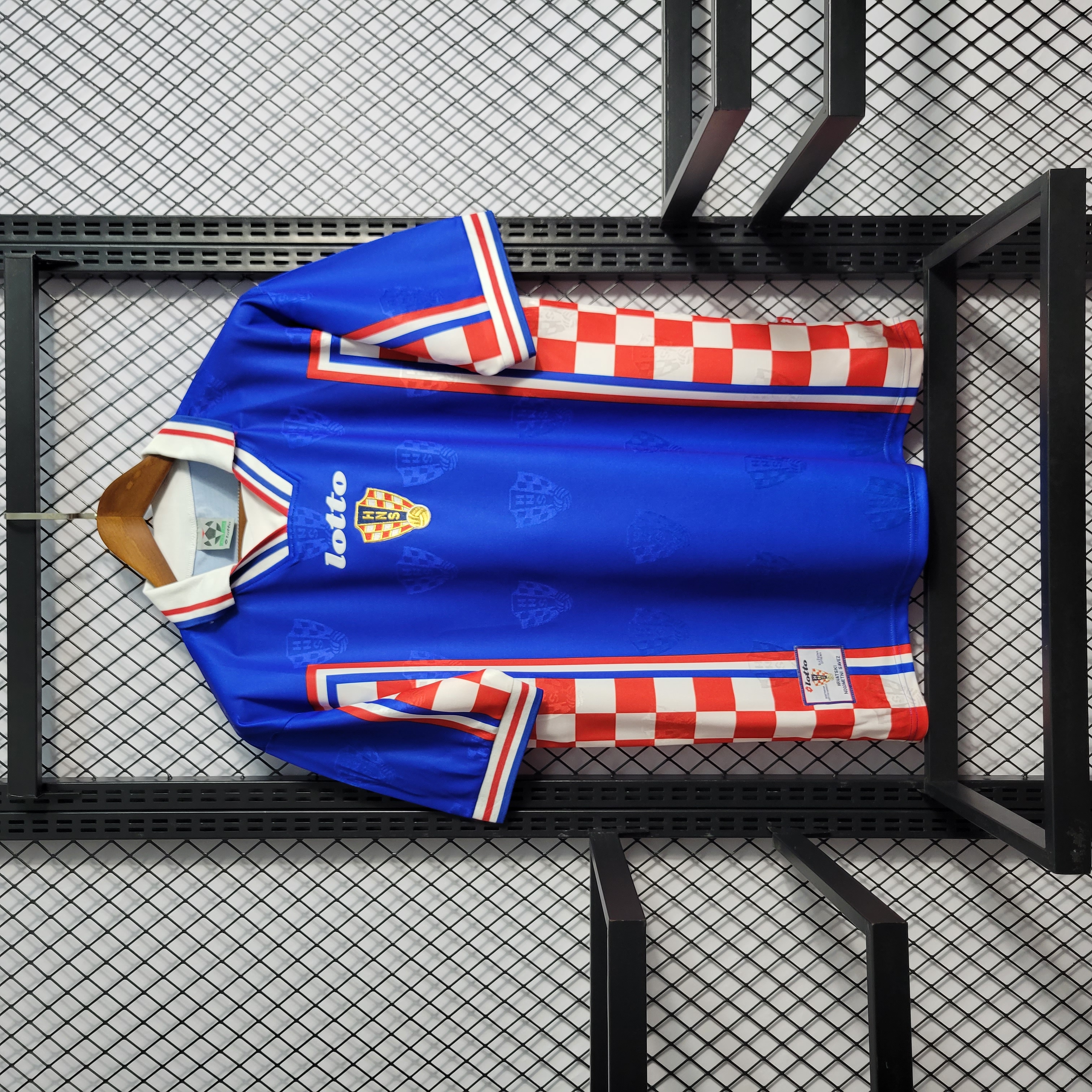 ManixJersey.com | Retro Croatia 1998 Away Stadium Jersey -Customize Name, Number and Patch | Worldwide Shipping