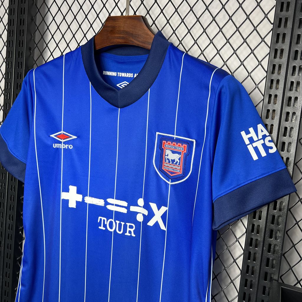 ManixJersey.com | Ipswich Town 24-25 Home Stadium Jersey - Fans Version -Customize Name, Number and Patch | Worldwide Shipping