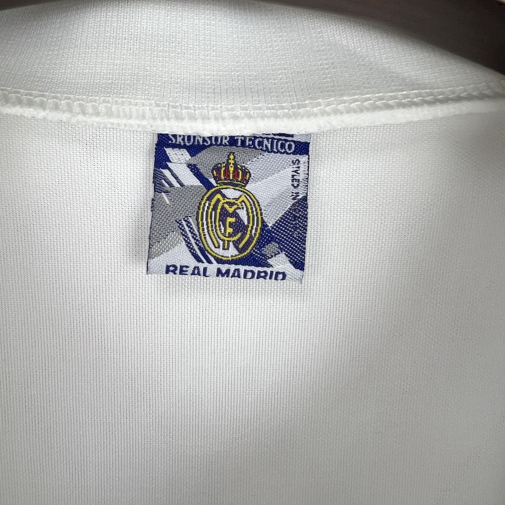 JerseysGala.com | Retro Real Madrid 96-97 Home Stadium Jersey -Customize Name, Number and Patch | Worldwide Shipping