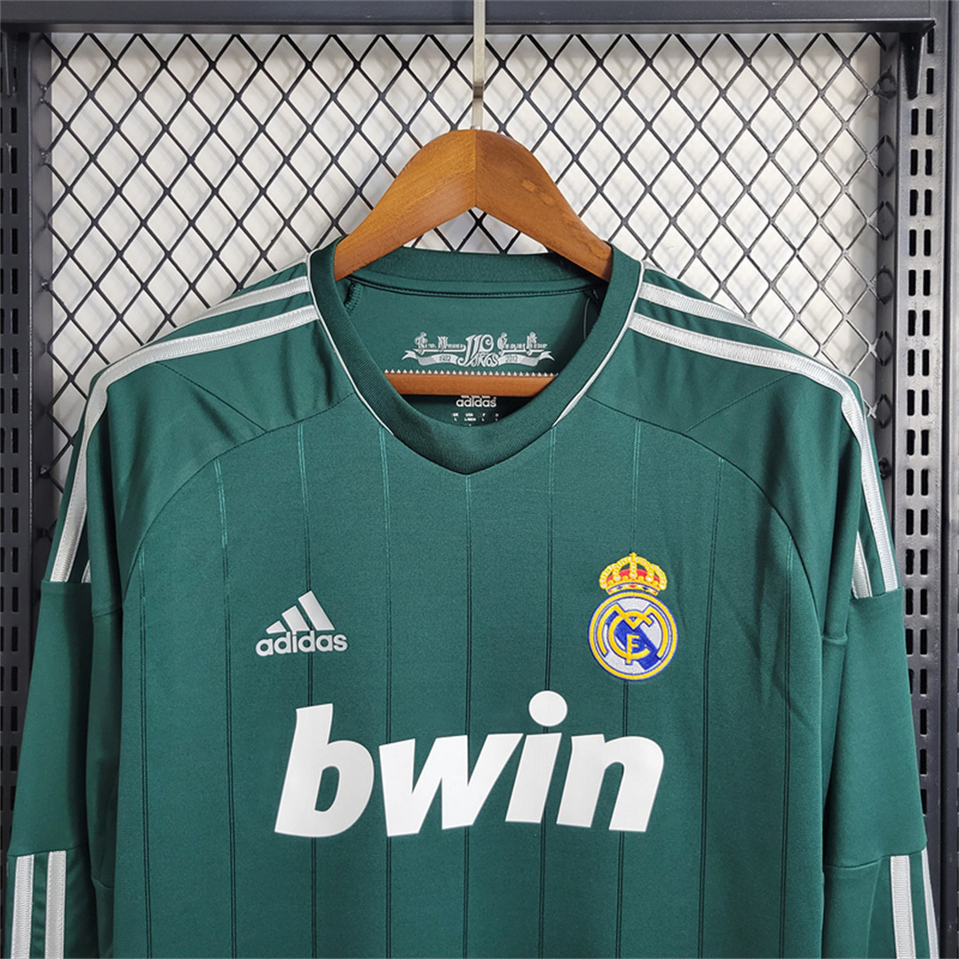 JerseysGala.com | Real Madrid Retro 12-13 Third Away Long Sleeve Jersey -Customize Name, Number and Patch | Worldwide Shipping