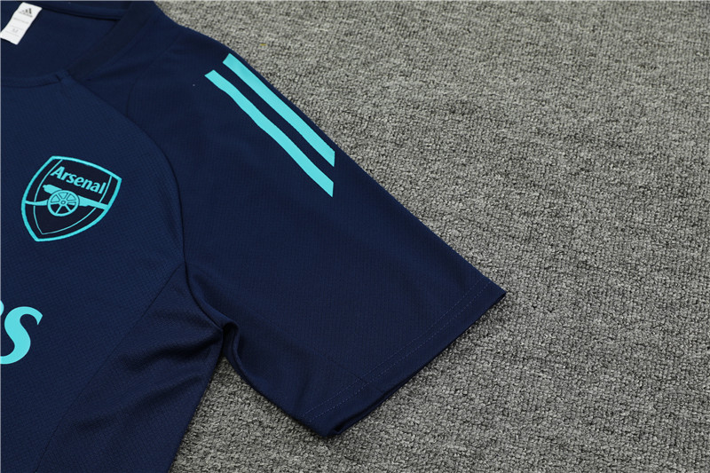 ManixJersey.com | Arsenal 24-25 Short-Sleeve Training Set - Deep Blue -Customize Name, Number and Patch | Worldwide Shipping