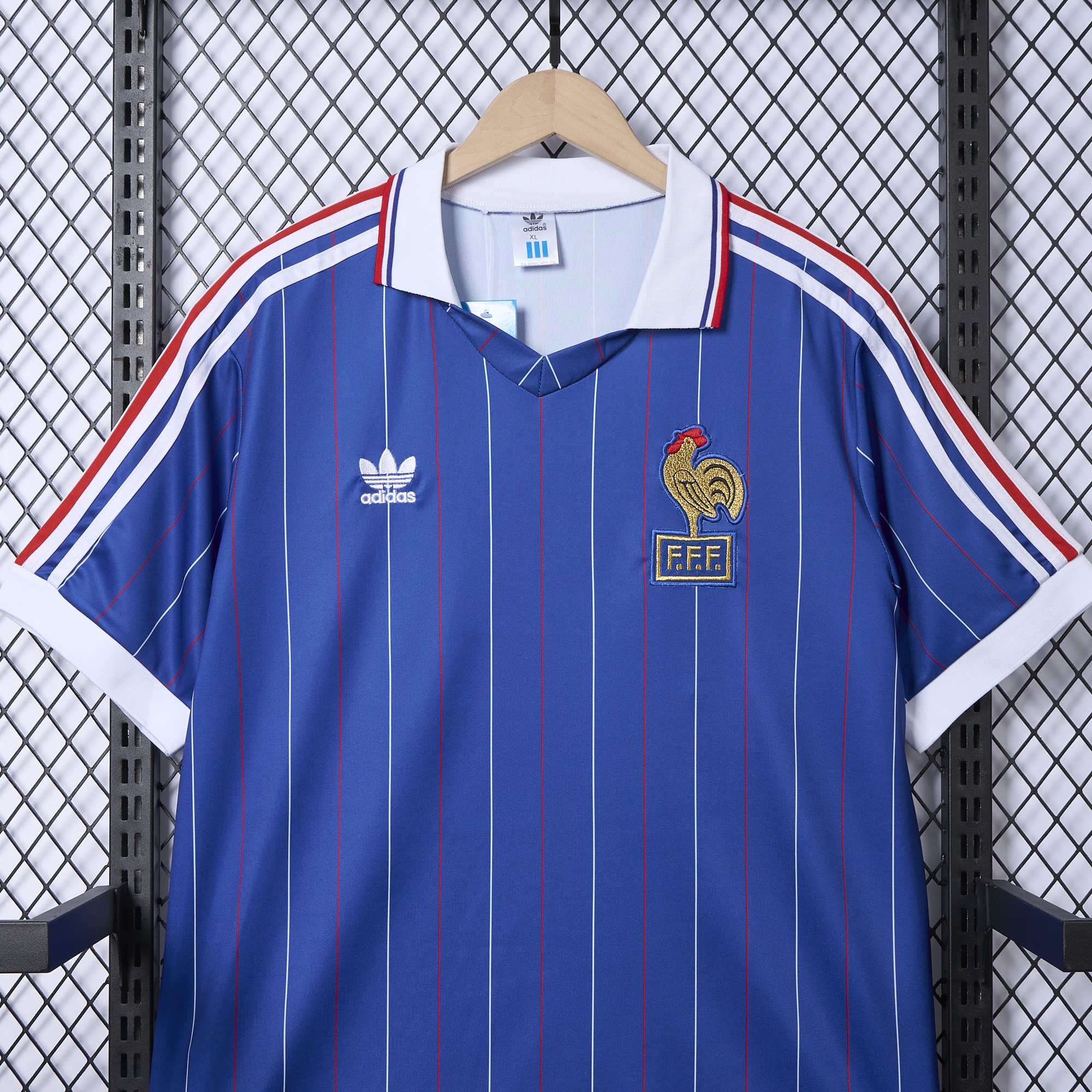 SIUjerseys-Retro France 1982 Home Stadium Jersey