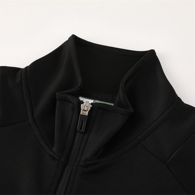JerseysGala.com | Real Madrid 24-25 Originals LFSTLR Jacket Training Tracksuit - Black and Light Green -Customize Name, Number and Patch | Worldwide Shipping