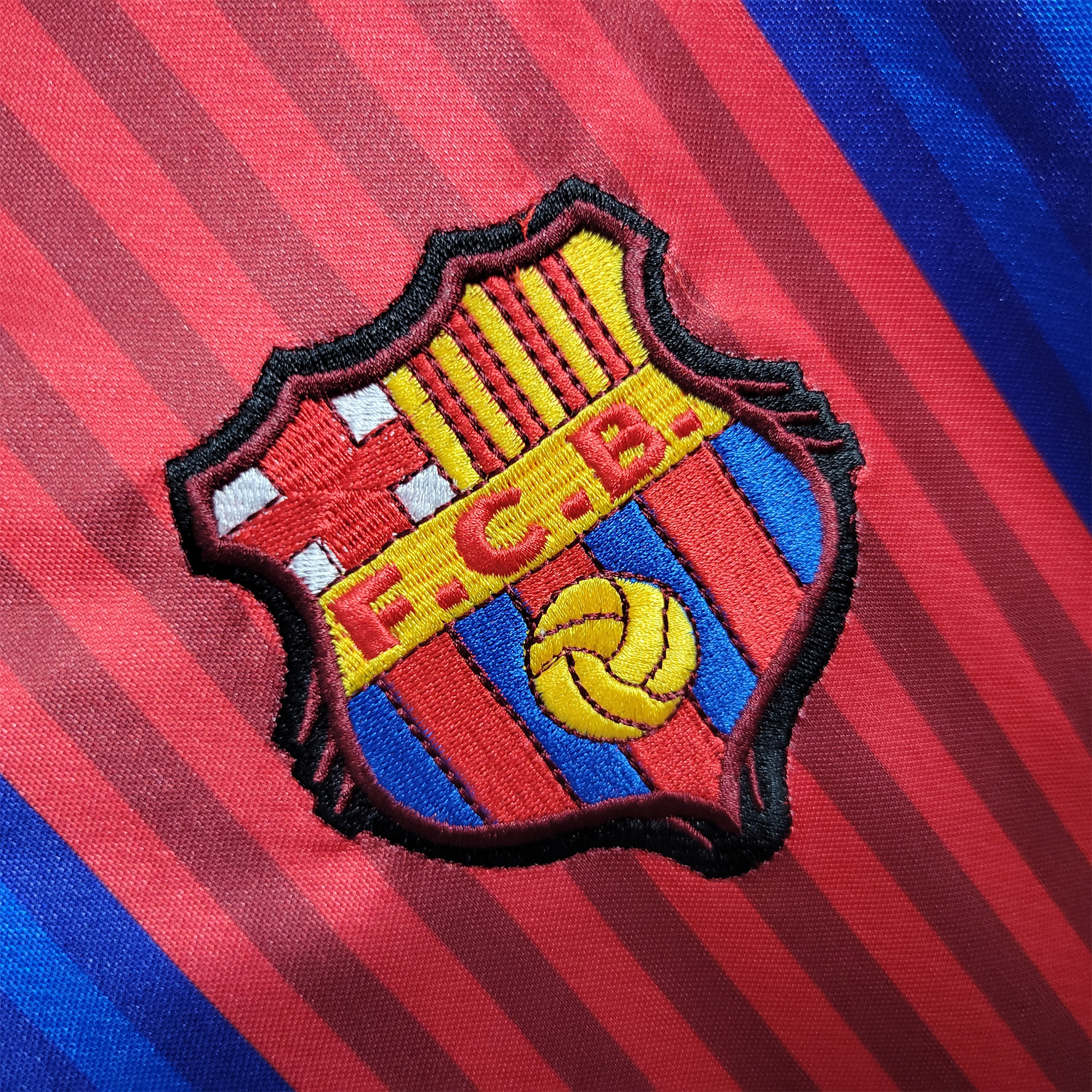 SIUjerseys-Retro Barcelona 90-92 Home Stadium Jersey
