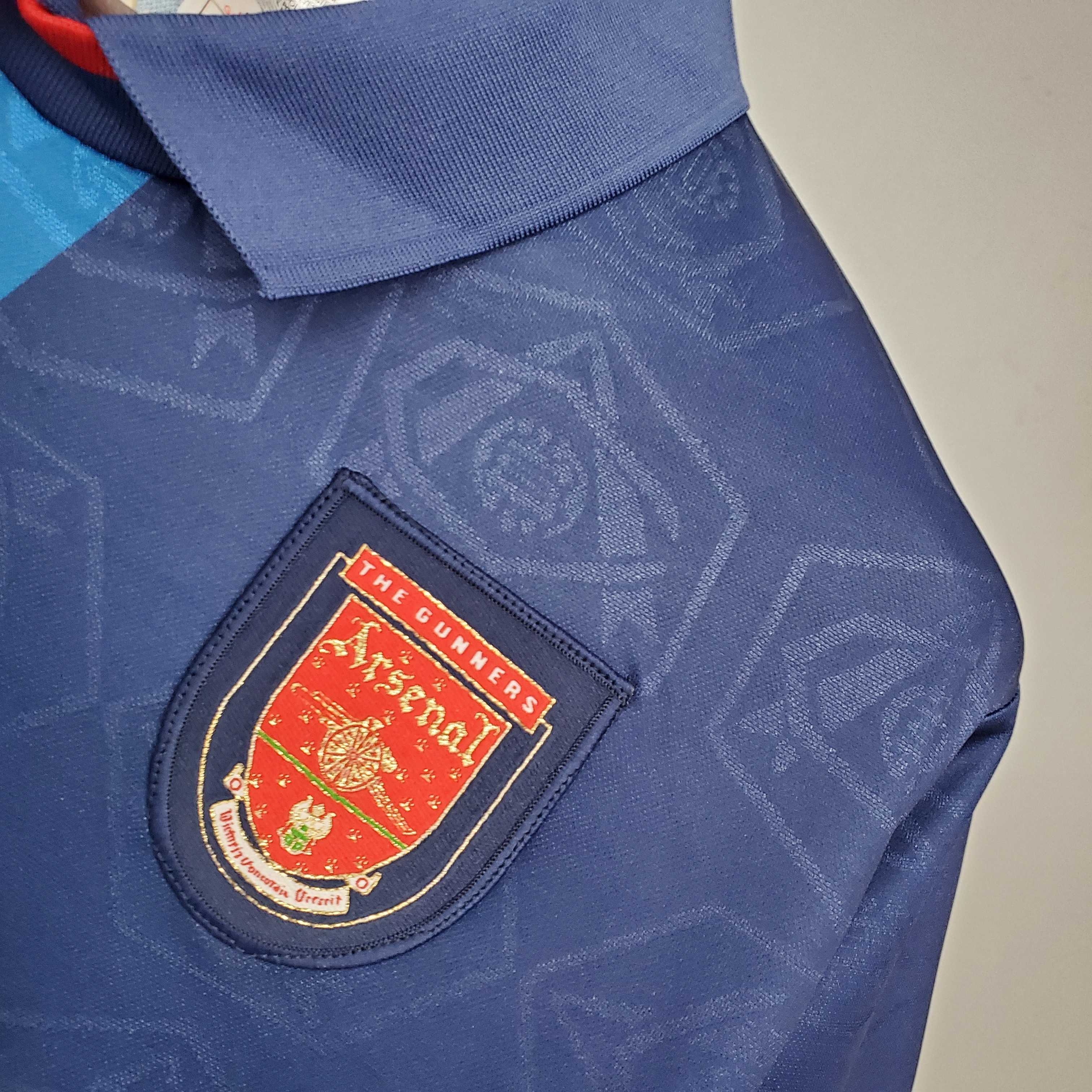 ManixJersey.com | Retro Arsenal 95-96 Away Stadium Jersey -Customize Name, Number and Patch | Worldwide Shipping