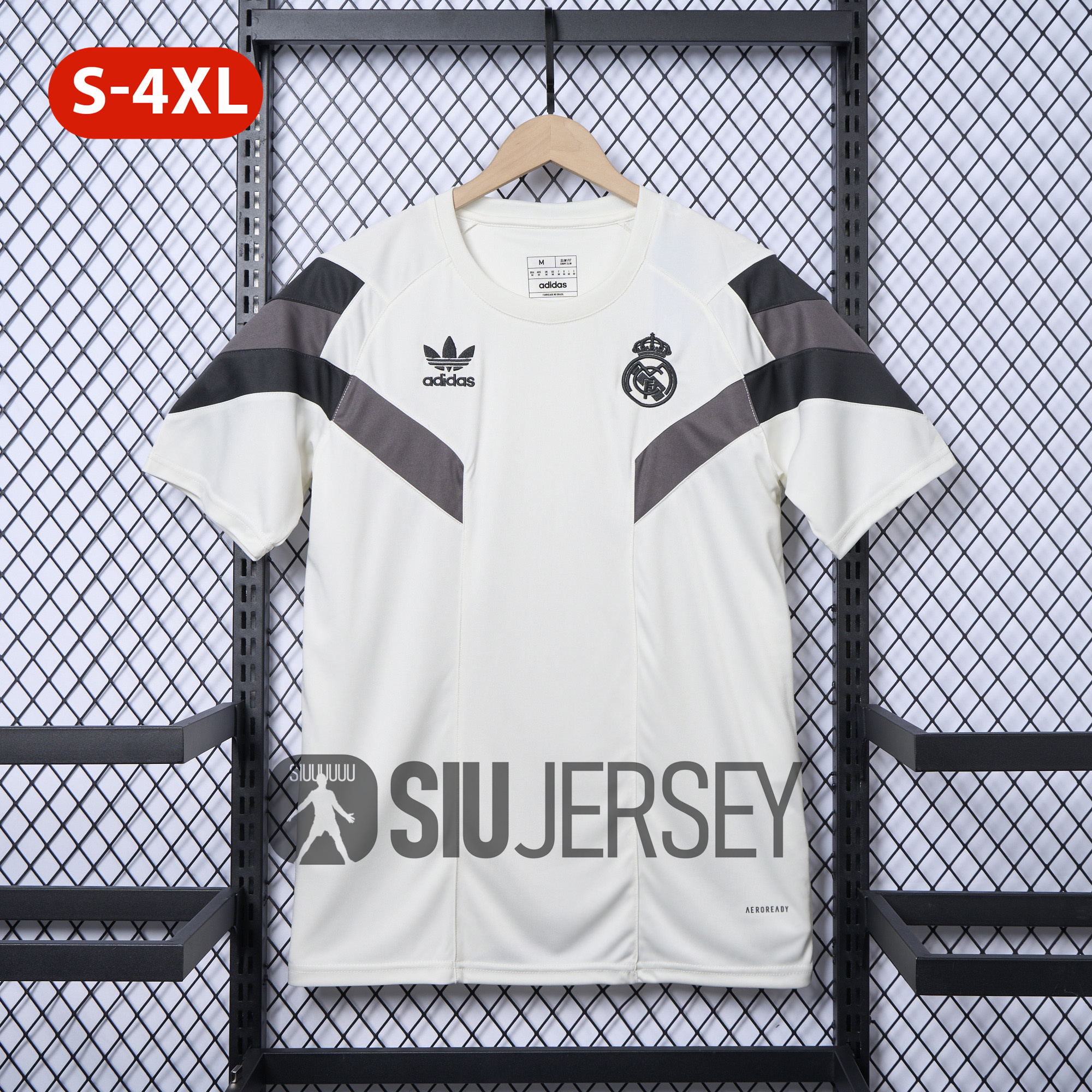 SIUjerseys-Real Madrid 24-25 Throwback Originals T-Shirt - White