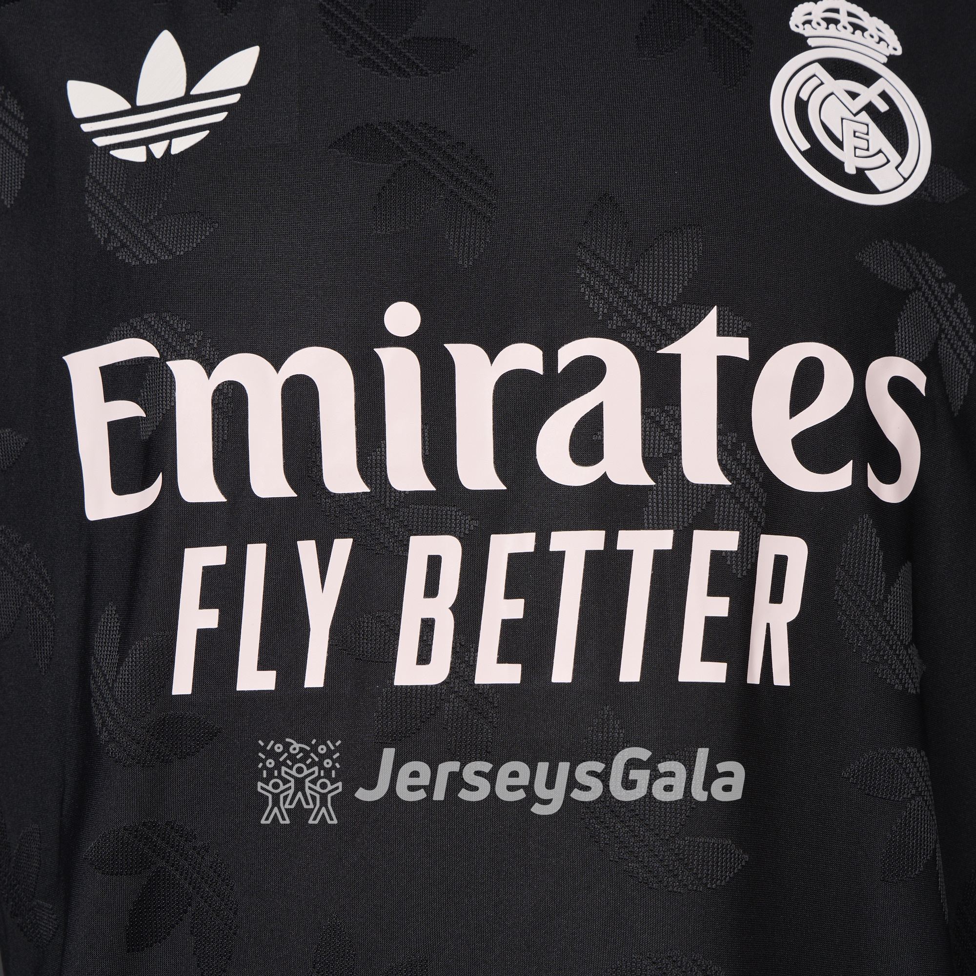 JerseysGala.com | Real Madrid 24-25 Trefoil Black Jersey - Player Version -Customize Name, Number and Patch | Worldwide Shipping