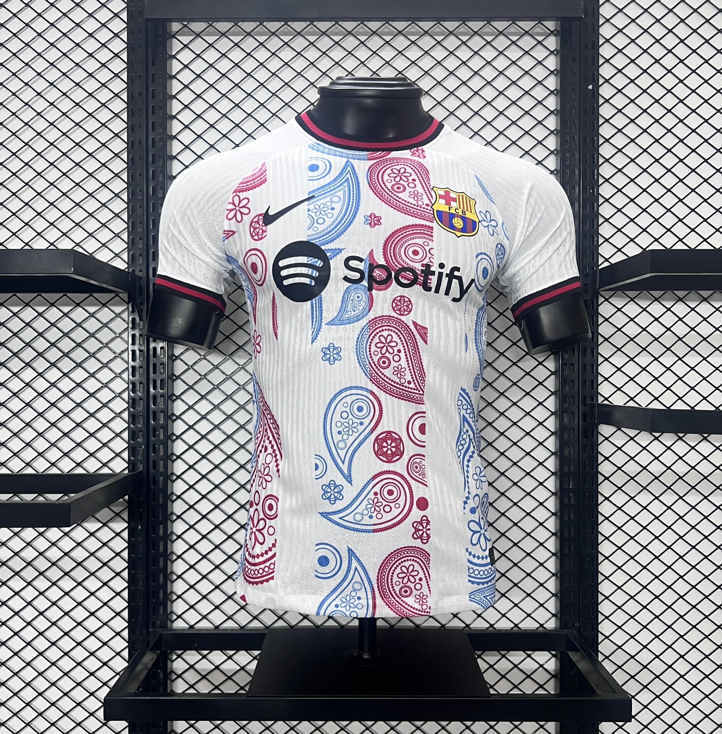 ManixJersey.com | Barcelona 24-25 White Speical Jersey - Player Version -Customize Name, Number and Patch | Worldwide Shipping