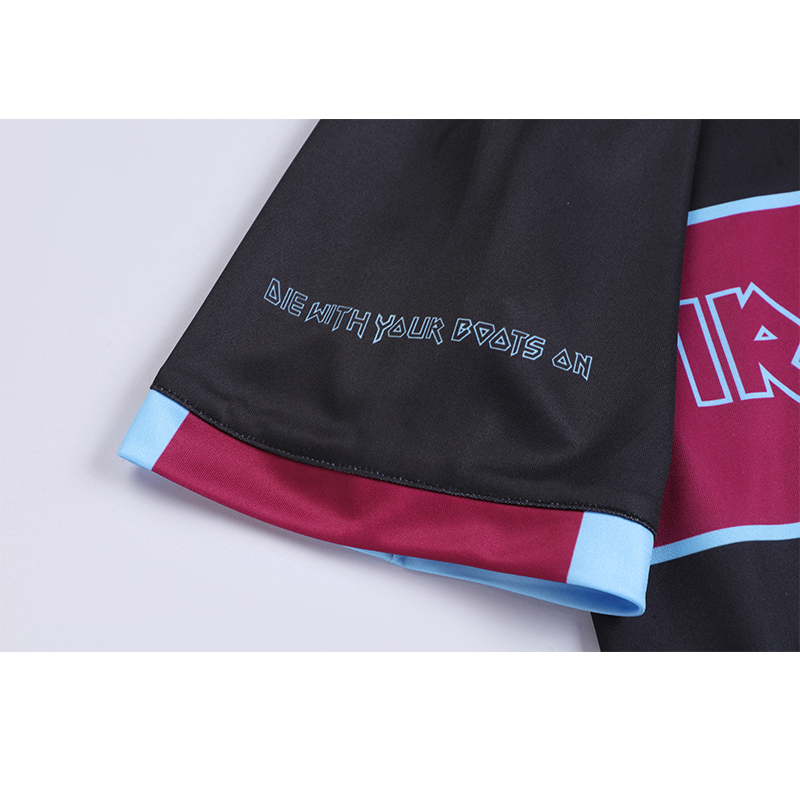 JerseysGala.com | Iron Maiden x West Ham Black Special Edition Jersey - with 11 print -Customize Name, Number and Patch | Worldwide Shipping
