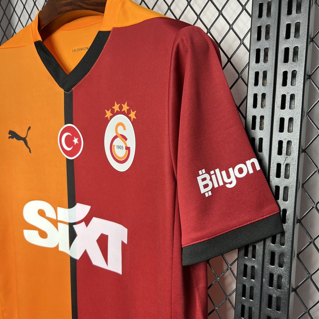 ManixJersey.com | Galatasaray 24-25 Home Stadium Jersey - Fans Version -Customize Name, Number and Patch | Worldwide Shipping
