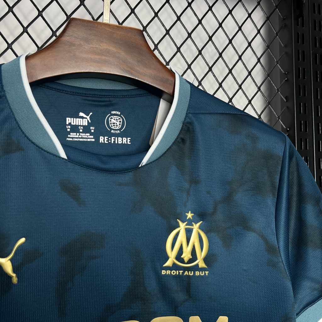 ManixJersey.com | Marseille 24-25 Away Jersey - Fans Version -Customize Name, Number and Patch | Worldwide Shipping