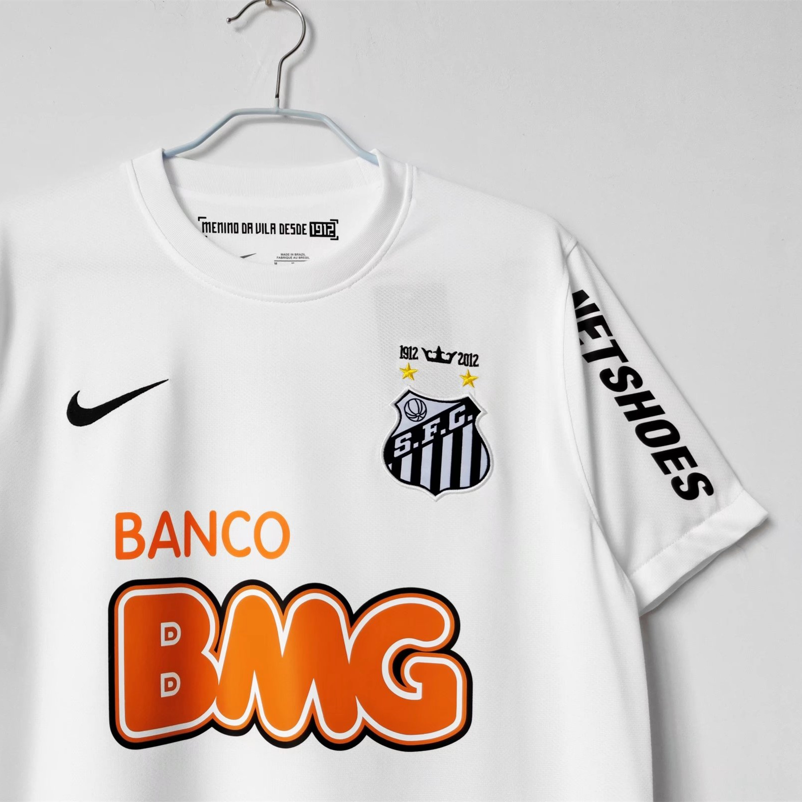 ManixJersey.com | Retro Santos 2012 Home Stadium Jersey -Customize Name, Number and Patch | Worldwide Shipping