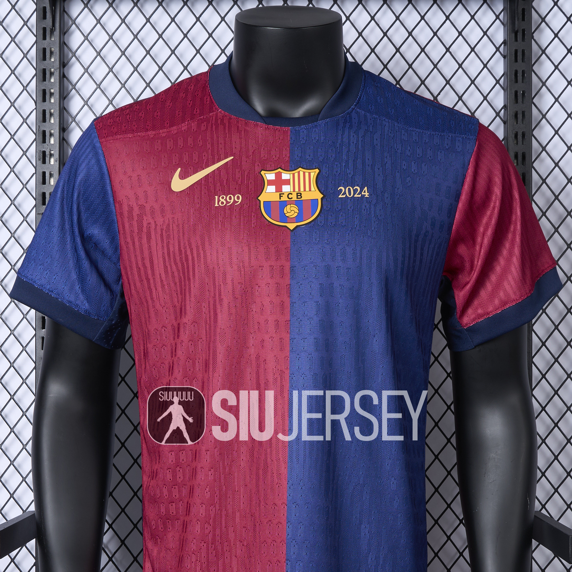 SIUjerseys-Barcelona 24-25 Home Unsponsored Anniversary Jersey - Player Version