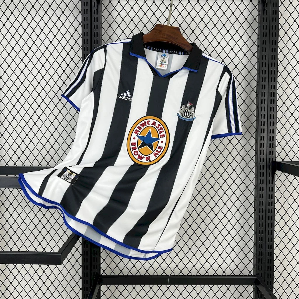 JerseysGala.com | Retro Newcastle United 1999-00 Home Jersey -Customize Name, Number and Patch | Worldwide Shipping