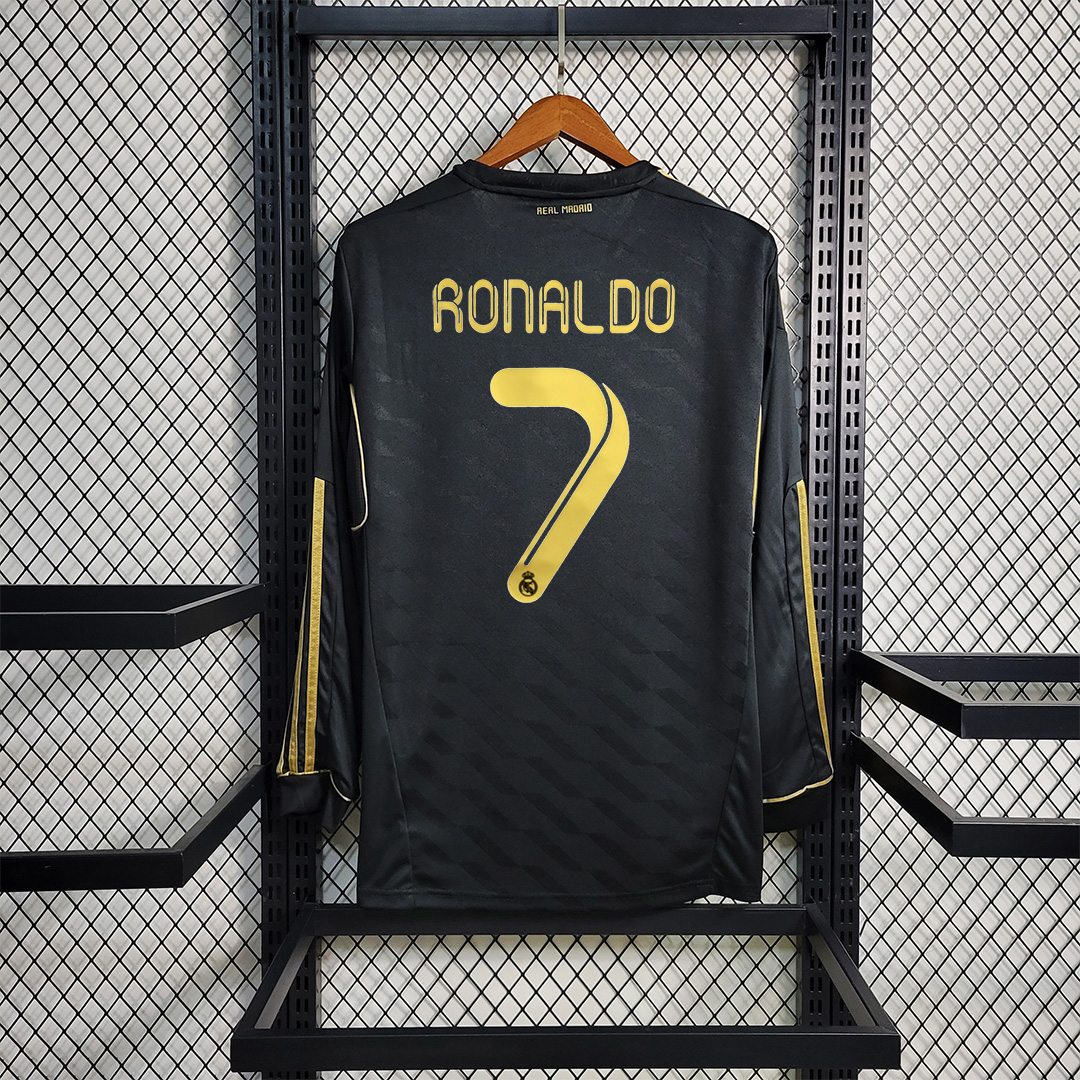 JerseysGala.com | Real Madrid Retro 11-12 Away Long Sleeve Jersey -Customize Name, Number and Patch | Worldwide Shipping