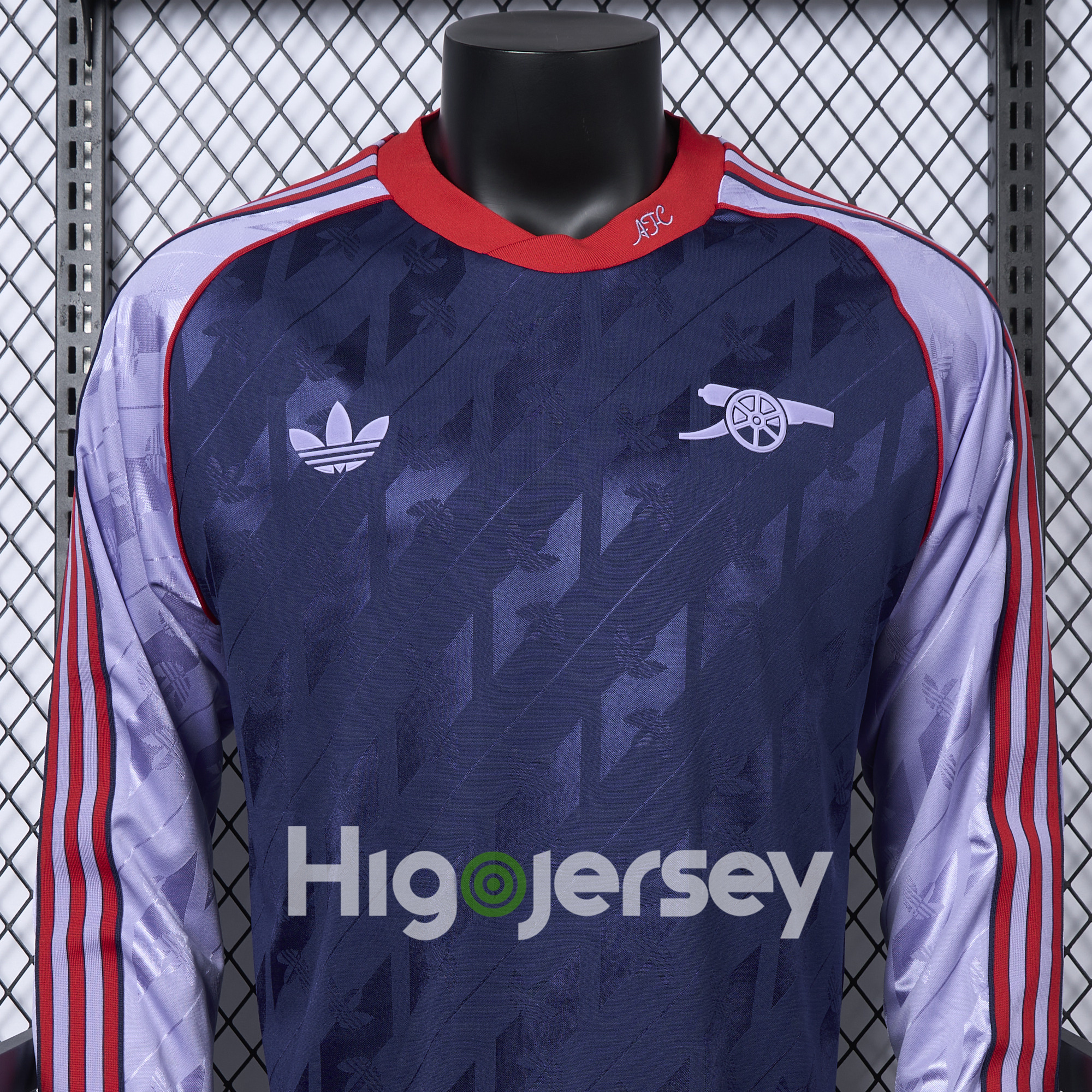 Higojerseys-Arsenal 24-25 Originals LFSTLR Long Sleeve Purple Jersey - Player Version