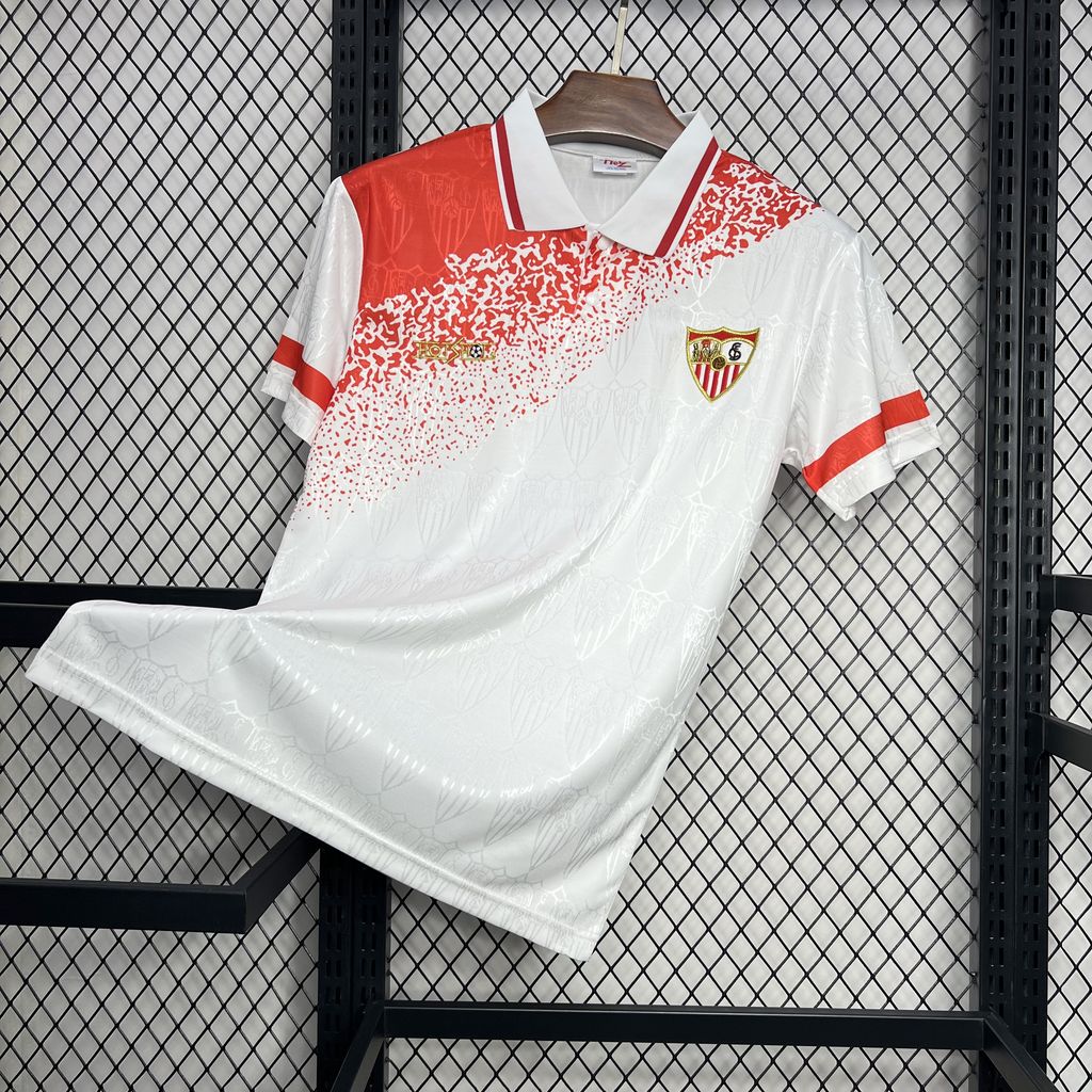 ManixJersey.com | Retro Sevilla FC 1993-94 Home Jersey -Customize Name, Number and Patch | Worldwide Shipping