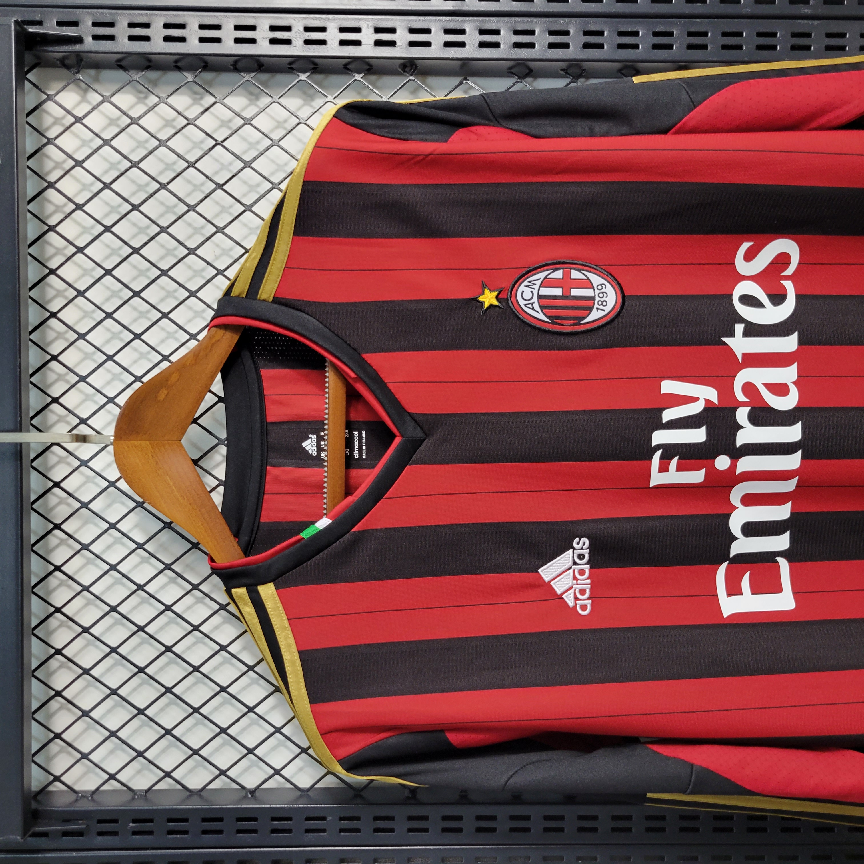 ManixJersey.com | Retro AC Milan 13-14 Home Stadium Long Sleeve Jersey -Customize Name, Number and Patch | Worldwide Shipping