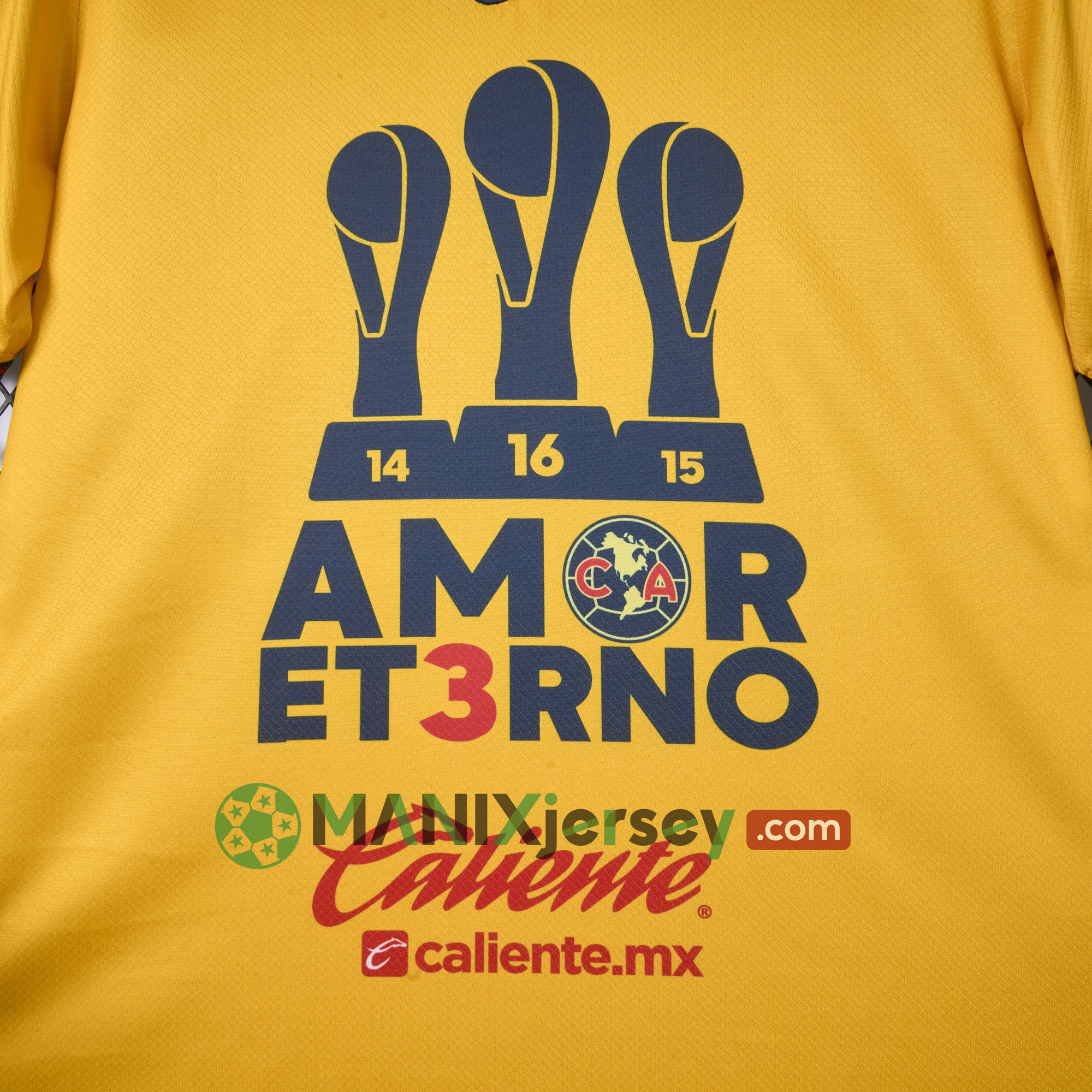 ManixJersey.com | Club América 2024 Triple Championship Commemorative Edition Jersey -Customize Name, Number and Patch | Worldwide Shipping