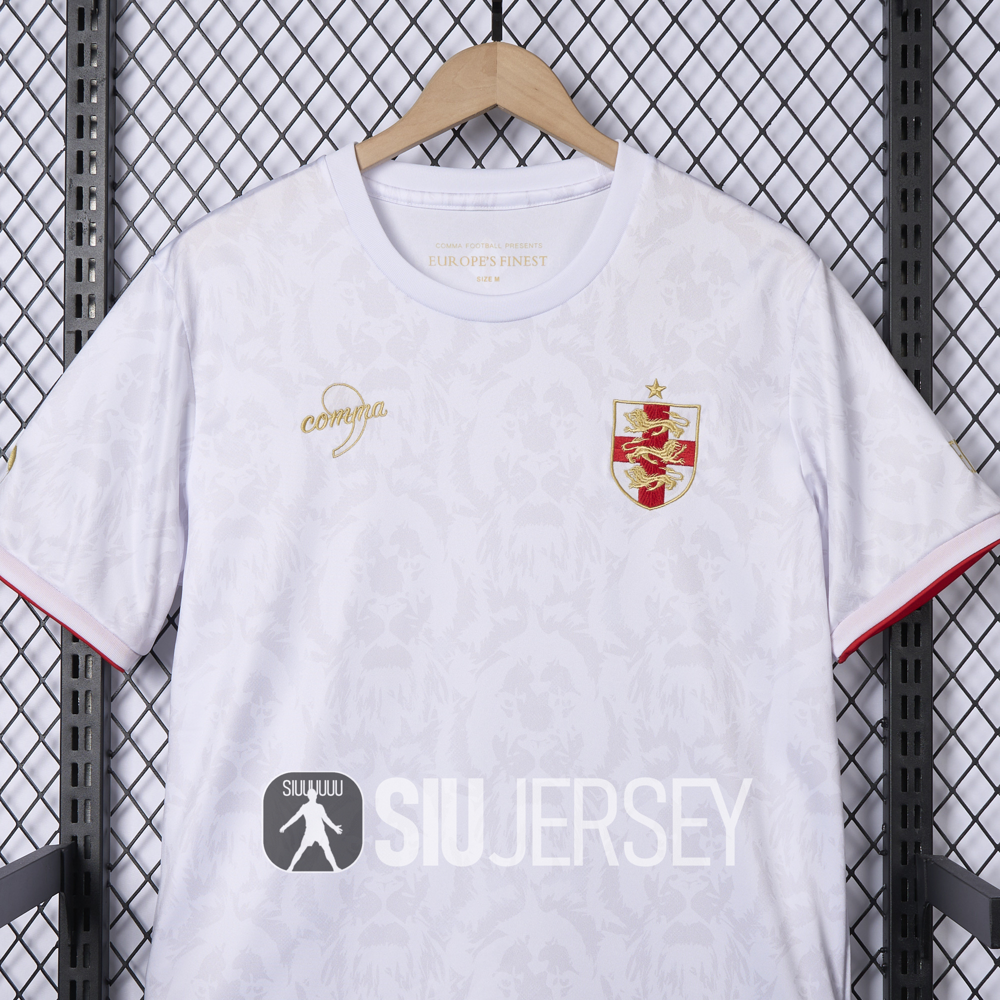 SIUjerseys-England 2024-25 COMMA White Special Edition Jersey - Fans Version