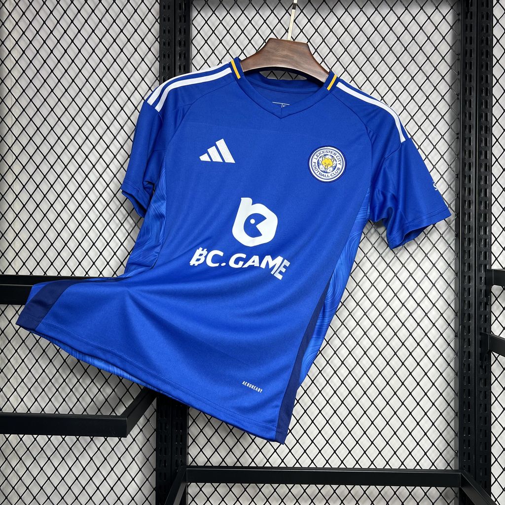 ManixJersey.com | Leicester City 24-25 Home Stadium Jersey - Fans Version -Customize Name, Number and Patch | Worldwide Shipping