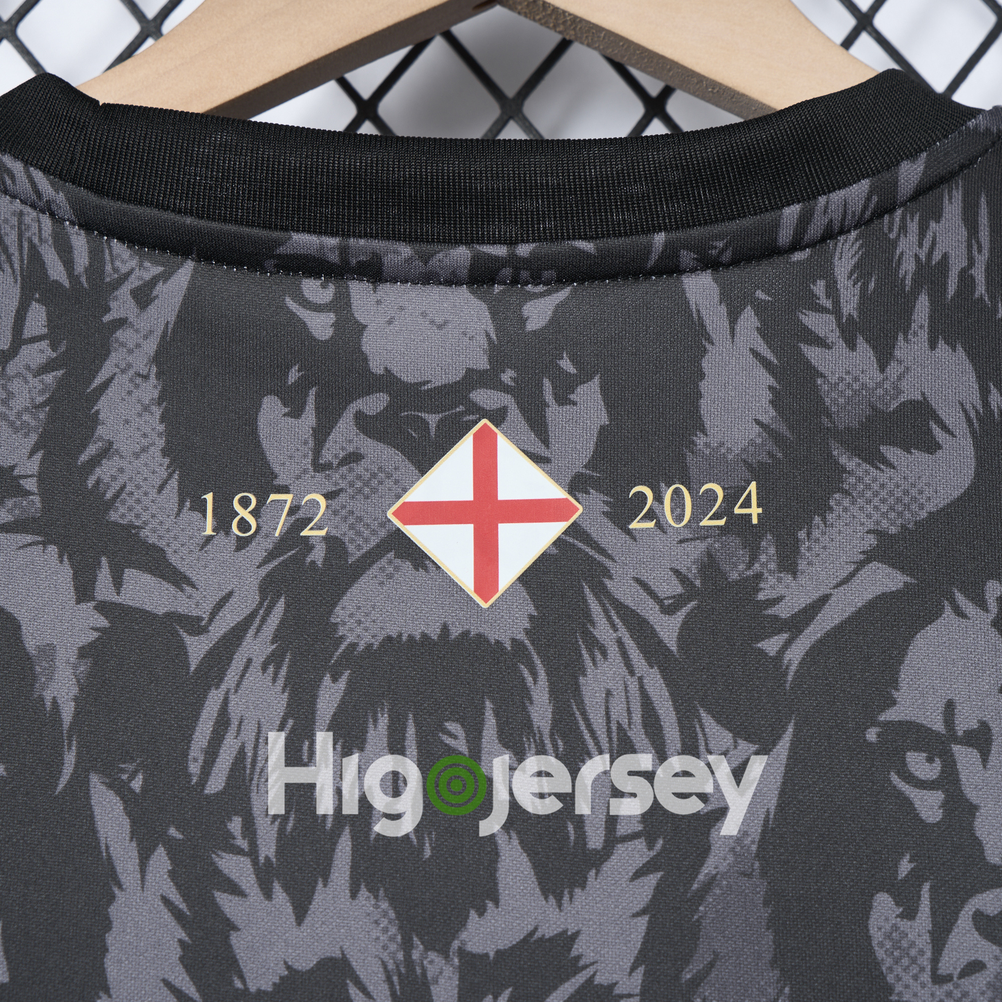 Higojerseys-England 2024 Black The Lions Special Edition Jersey - Fans Version
