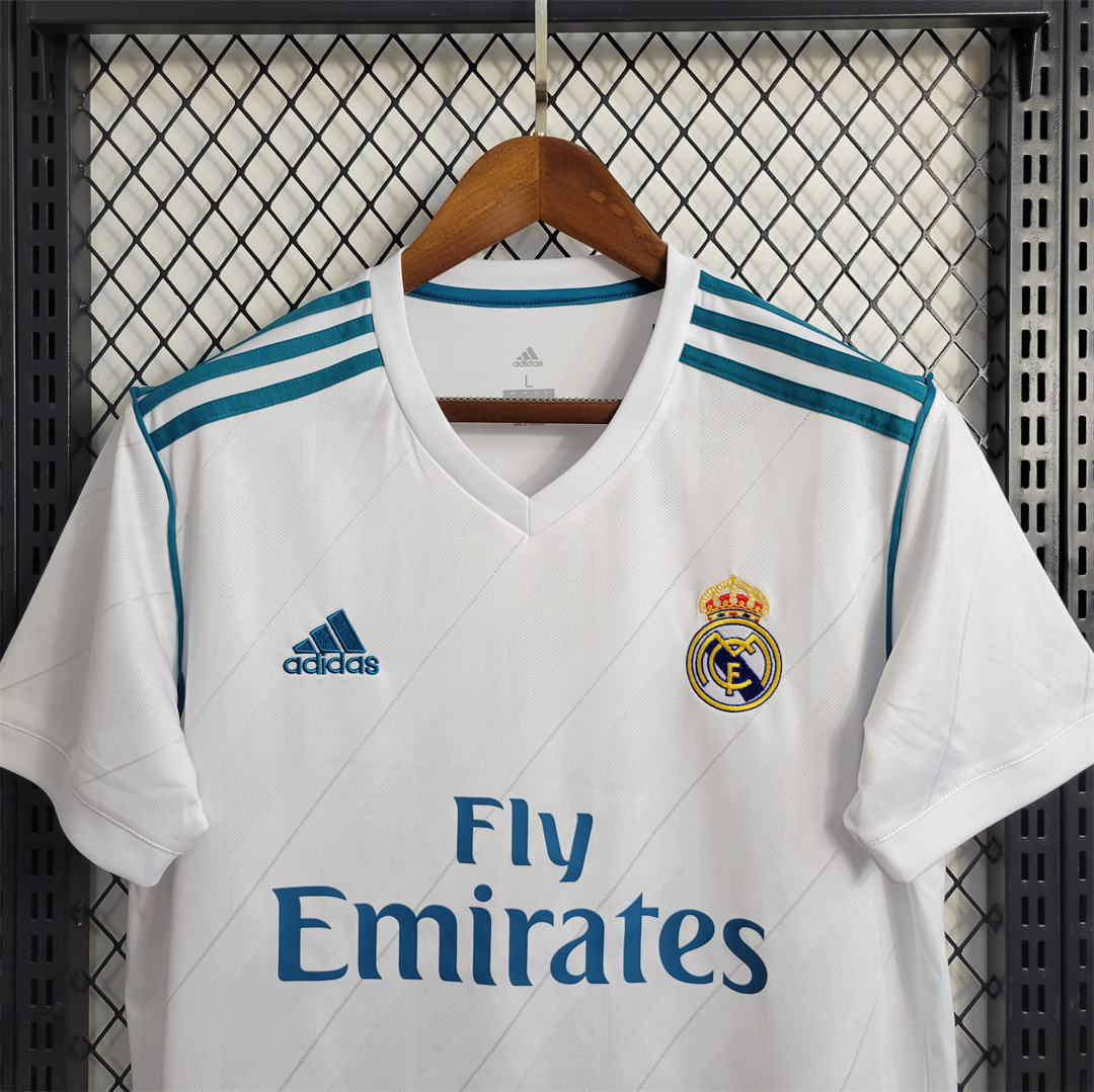 JerseysGala.com | Retro Real Madrid 17-18 Home Jersey - with Champions League Final Final -Customize Name, Number and Patch | Worldwide Shipping