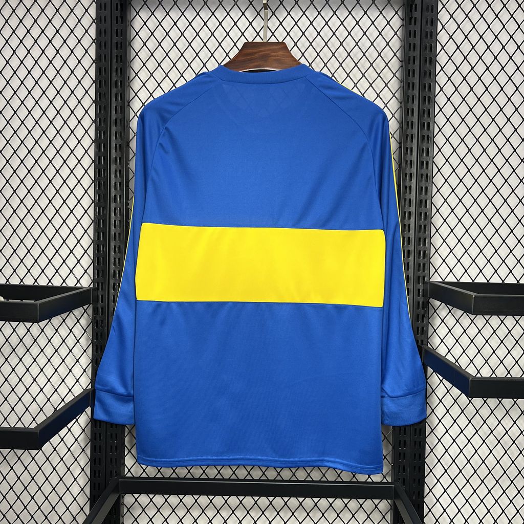 JerseysGala.com | Retro Boca Juniors 1981-82 Home Long Sleeve Jersey -Customize Name, Number and Patch | Worldwide Shipping