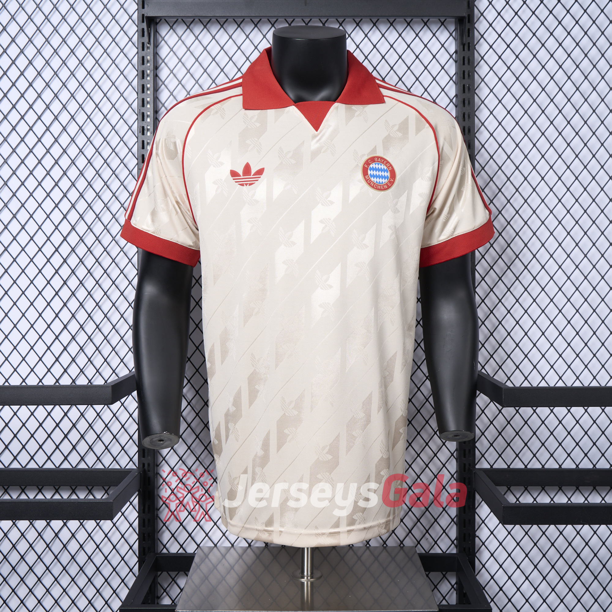 JerseysGala.com | Bayern Munich 24-25 Originals LFSTLR Off White Jersey - Player Version -Customize Name, Number and Patch | Worldwide Shipping