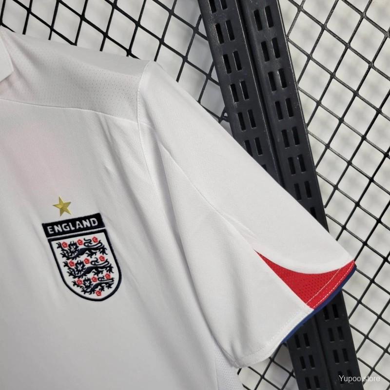 foot-Retro England 2006 Home Stadium Jersey