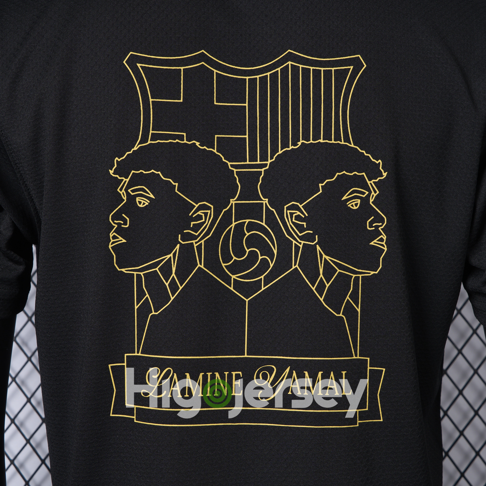 Higojerseys-Barcelona 24-25 Yamal Anniversary Black Jersey - Player Version