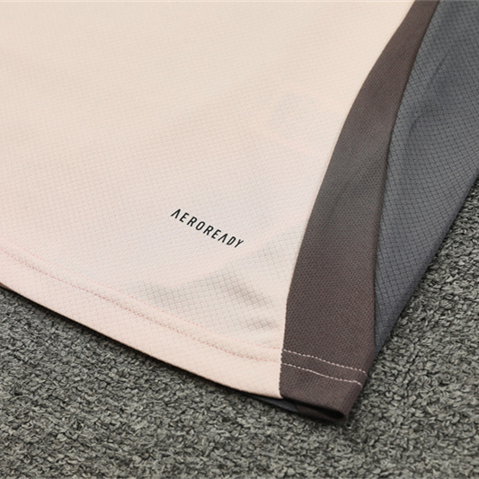 ManixJersey.com | Real Madrid 24-25 Short-Sleeve Training Set - Apricot -Customize Name, Number and Patch | Worldwide Shipping