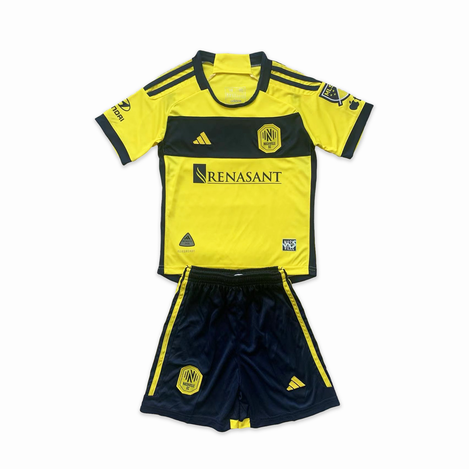 unitedfutballjersey-Nashville SC 2024 Home Stadium Kids Kit