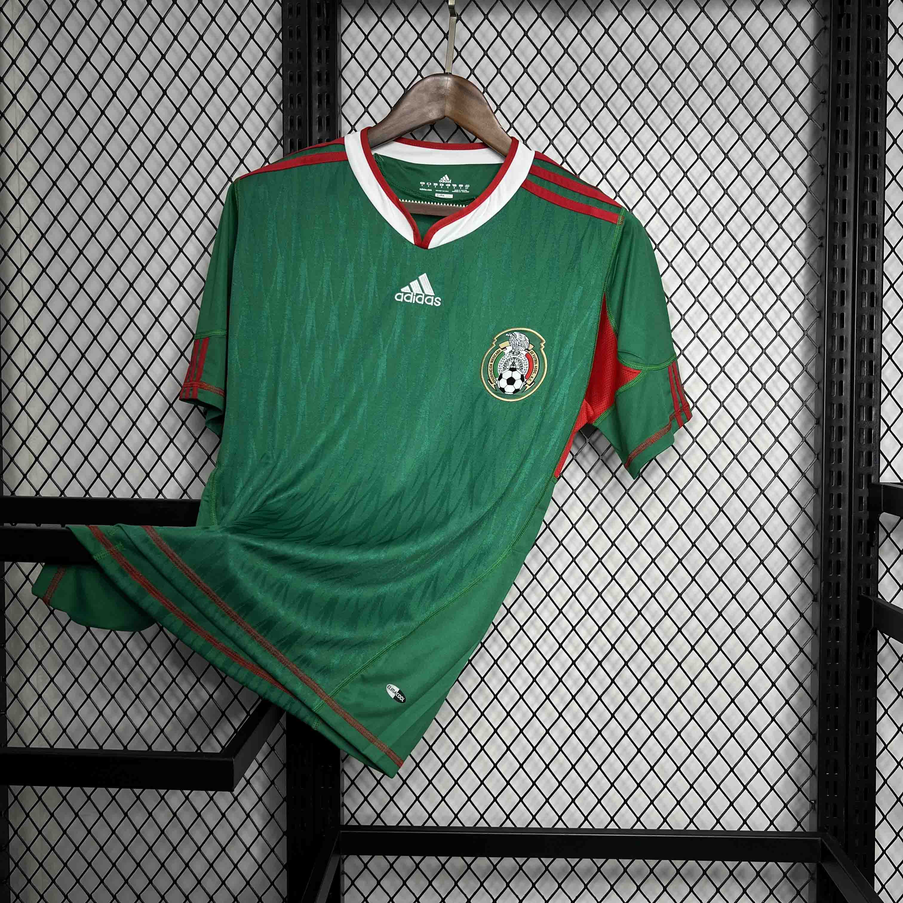 ManixJersey.com | Retro Mexico 2010 Home Stadium Jersey -Customize Name, Number and Patch | Worldwide Shipping