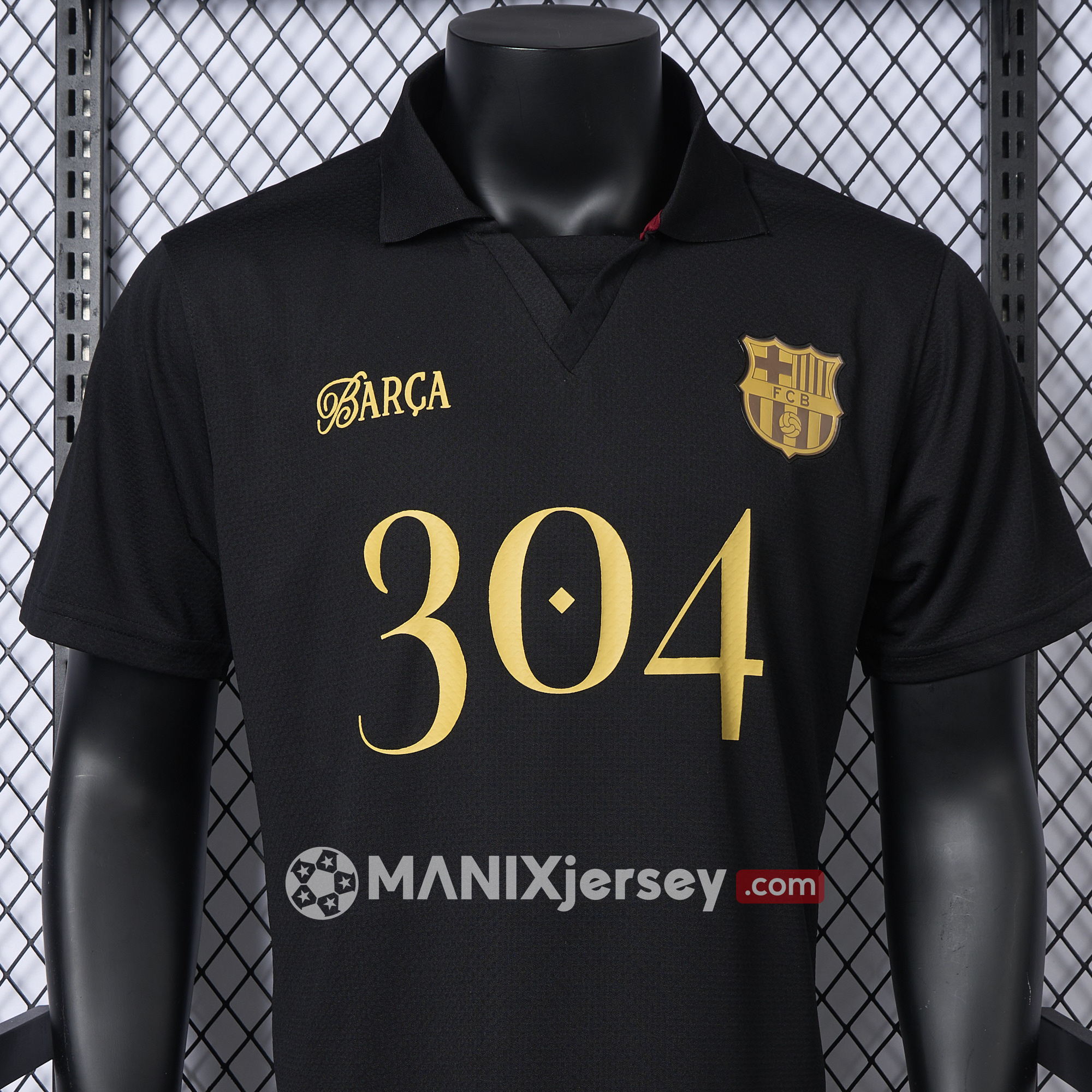 ManixJersey.com | Barcelona 24-25 Yamal Anniversary Black Jersey - Player Version -Customize Name, Number and Patch | Worldwide Shipping