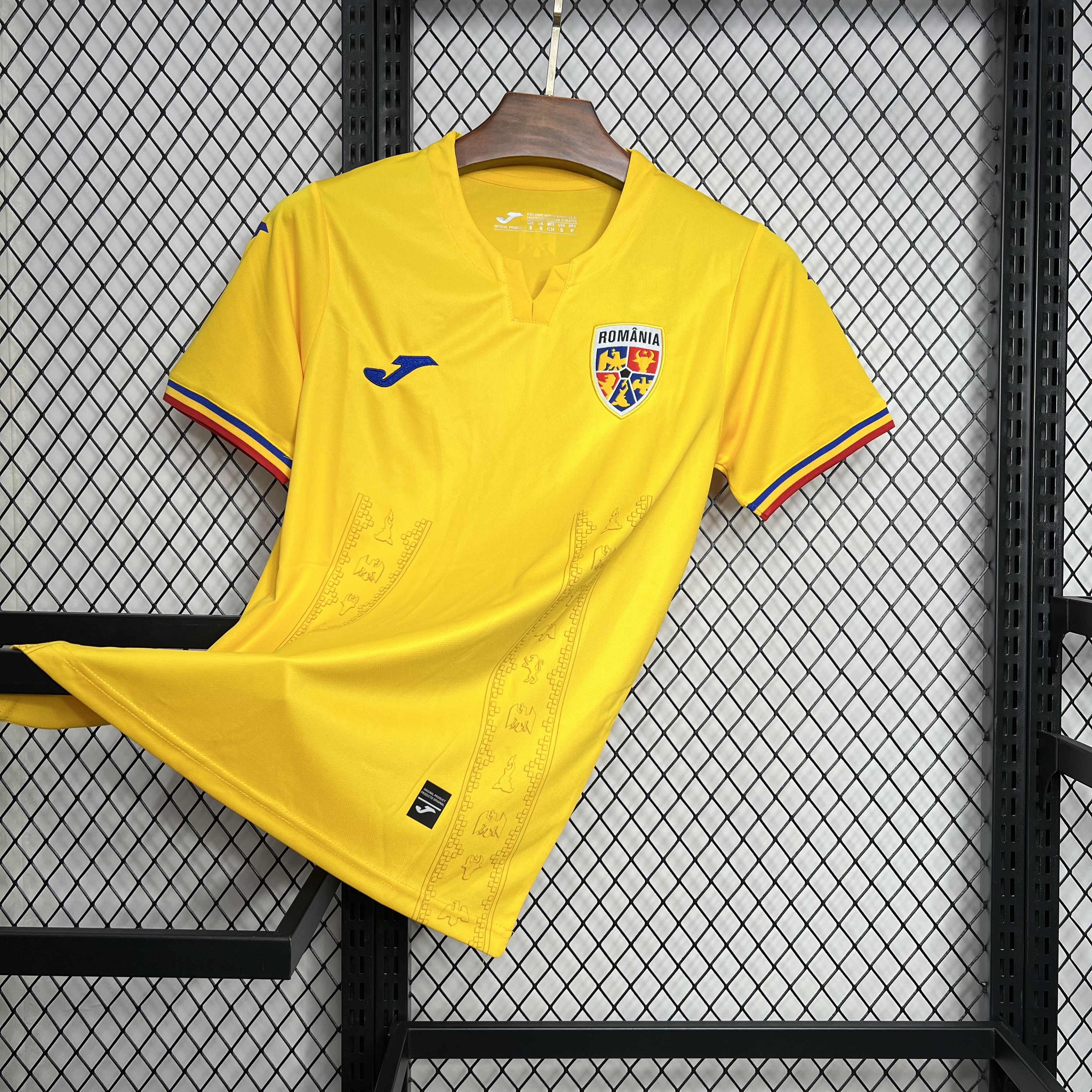 ManixJersey.com | Romania 2024 Home Stadium Jersey - Fans Version -Customize Name, Number and Patch | Worldwide Shipping