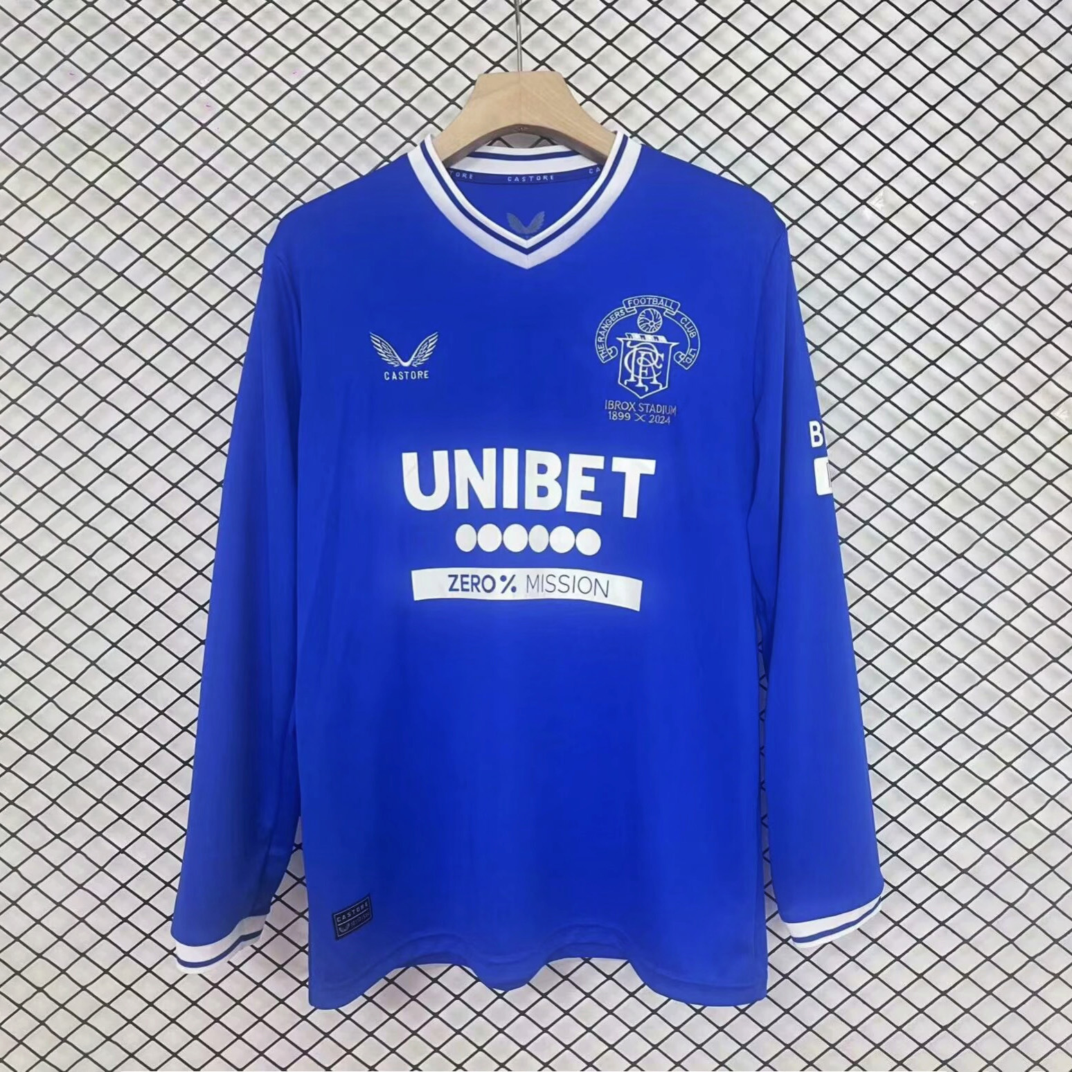 JerseysGala.com | Glasgow Rangers 24-25 125-Years Heritage Long Sleeves Jersey - Fans Version -Customize Name, Number and Patch | Worldwide Shipping