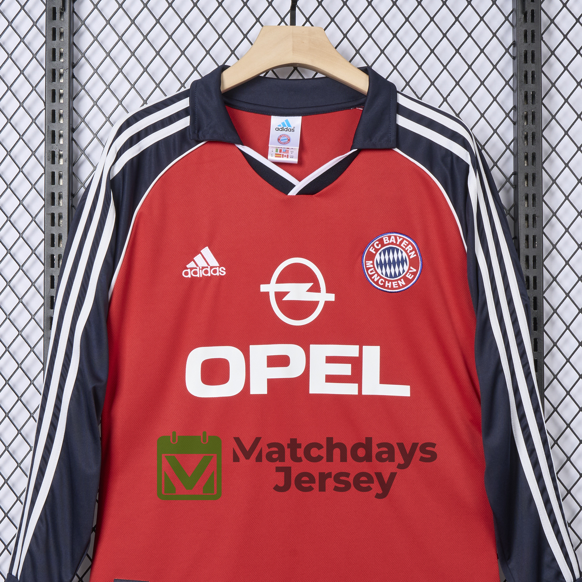 Funinjersey-Retro Bayern Munich 2000-01 Home Long Sleeve Jersey